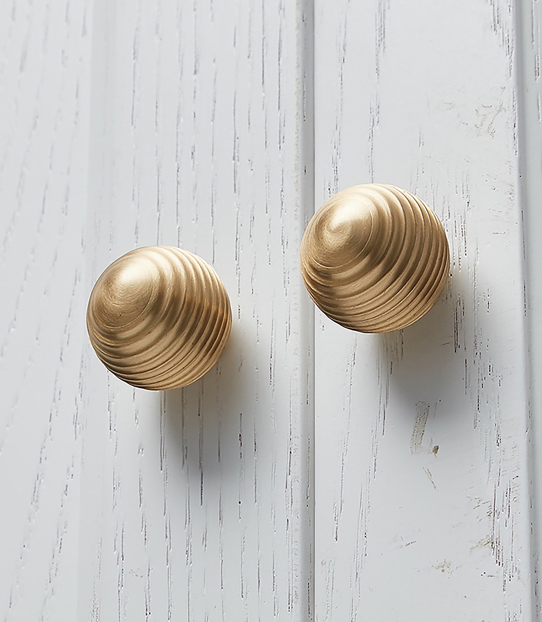Astral knob B-0002, gold brass, Dia30mm, brushed finish, for cupboards & furniture by Mantara