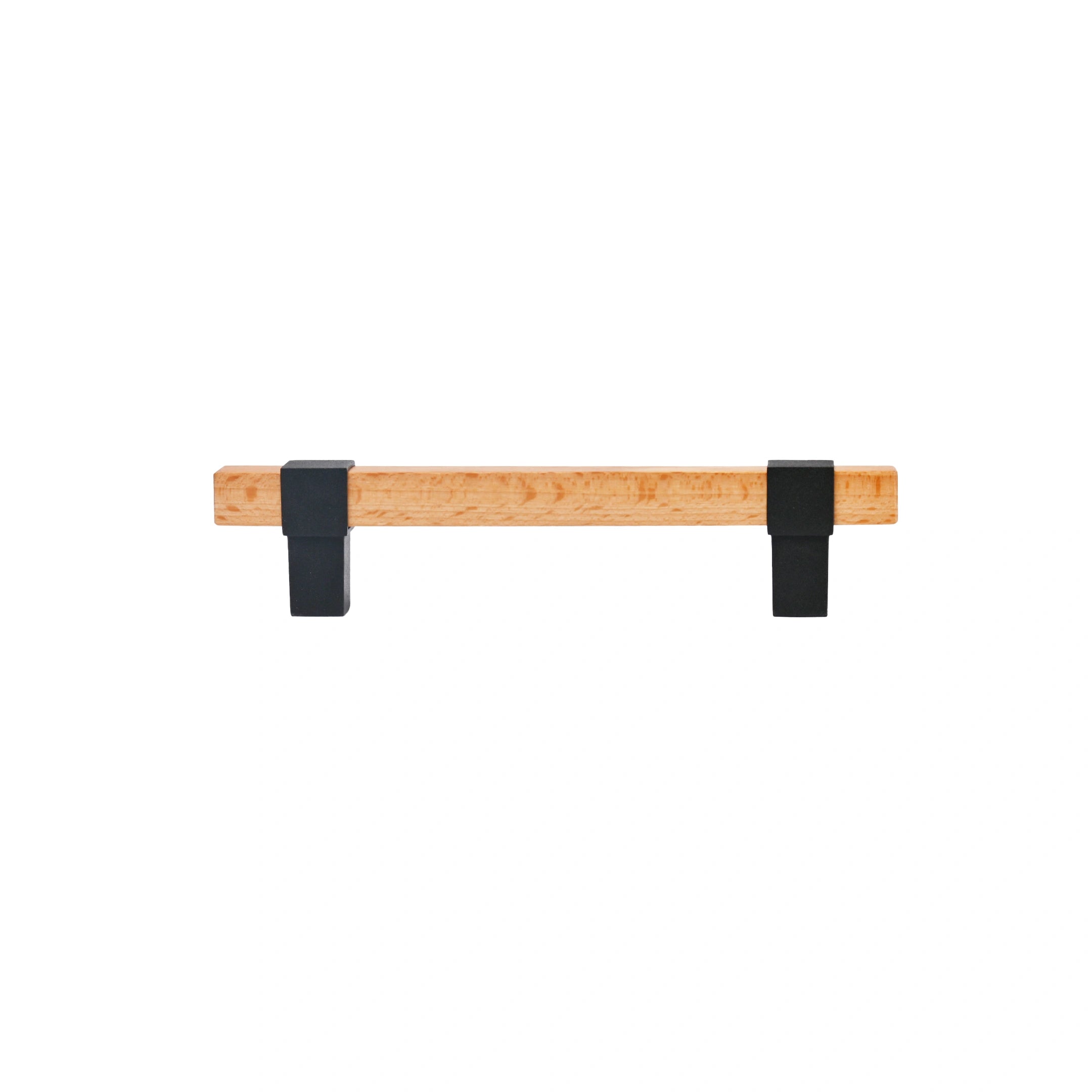 Mantara Lorien Handle W-0028 is a modern zinc and beech wood handle in black ideal for kitchen and dresser drawers.