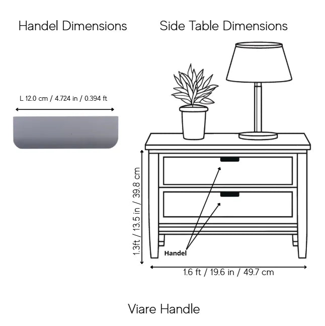 Viare Handle Pack of 1 (Made-to-order Only)
