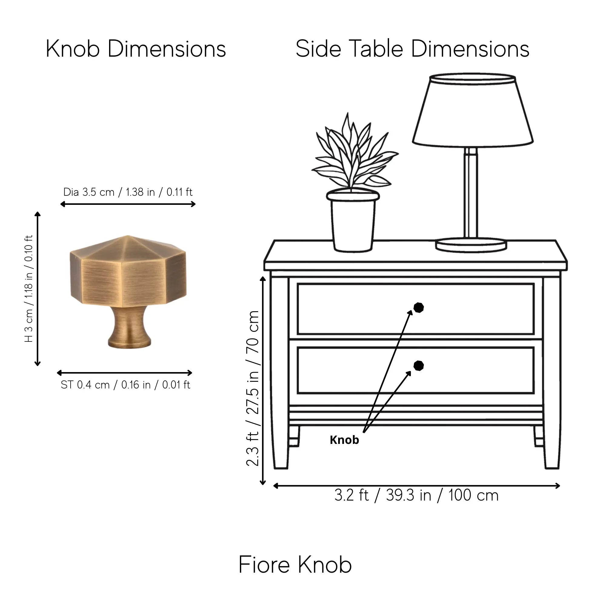 The Mantara B-0006 Fiore Knob is a modern brass knob in bronze with a brushed finish, ideal for wardrobes, drawers, and cabinets.