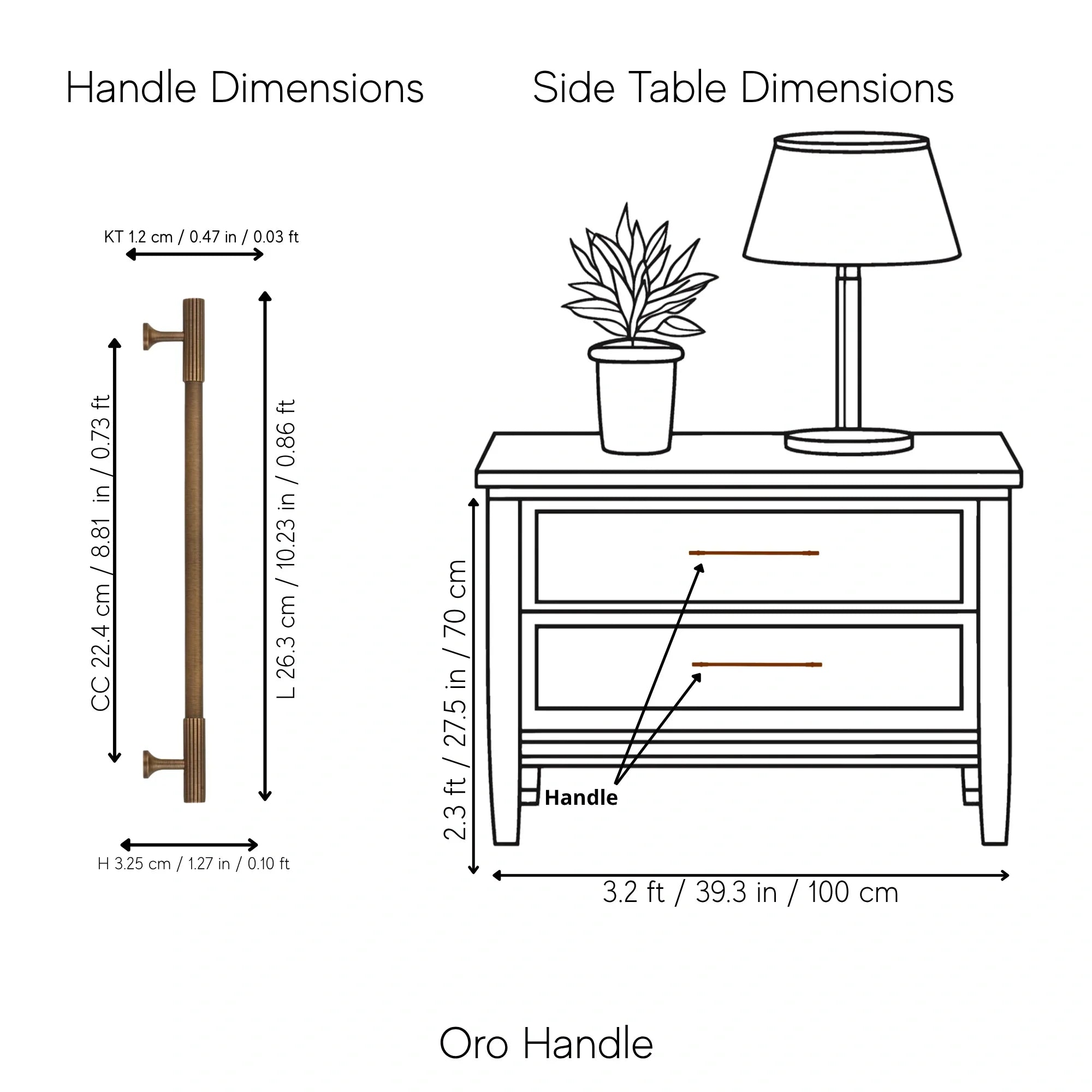 The Mantara B-0051 Oro handle is a modern brass Handle in polished bronze perfect for doors, drawers, and cabinets.