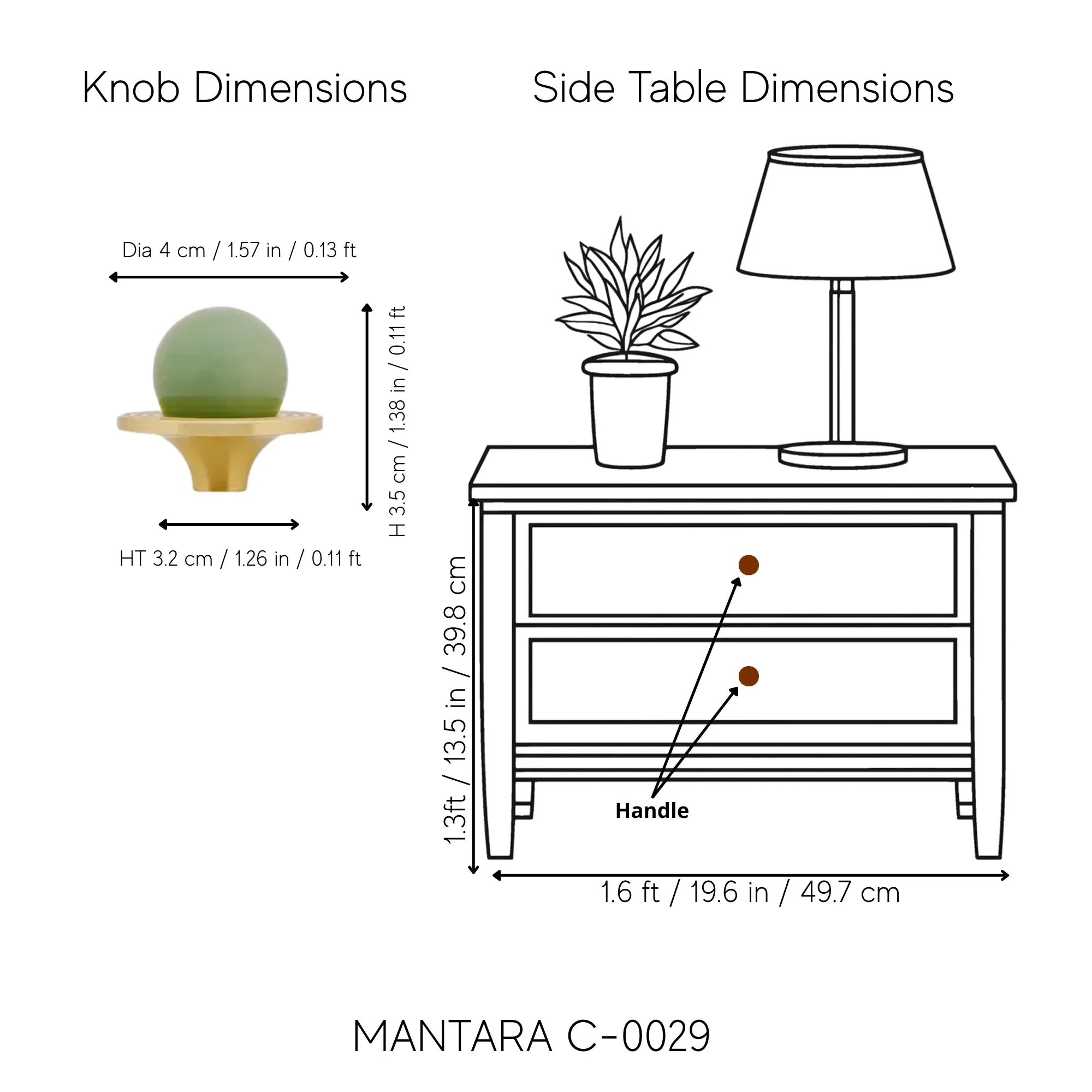 Buy kitchen cabinet knob-Modern crystal cabinet knob in green for kitchen drawers and furniture by Mantara.