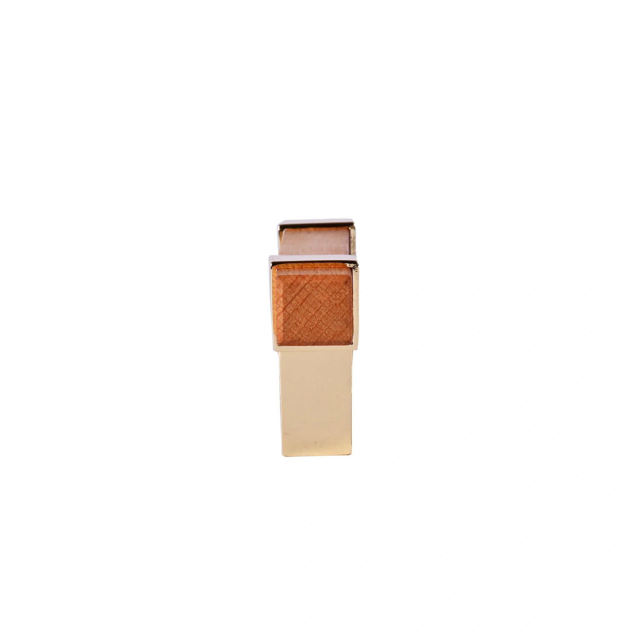 Mantara Lorien Handle W-0028 is a modern zinc and beech wood handle in Gold ideal for kitchen and dresser drawers.