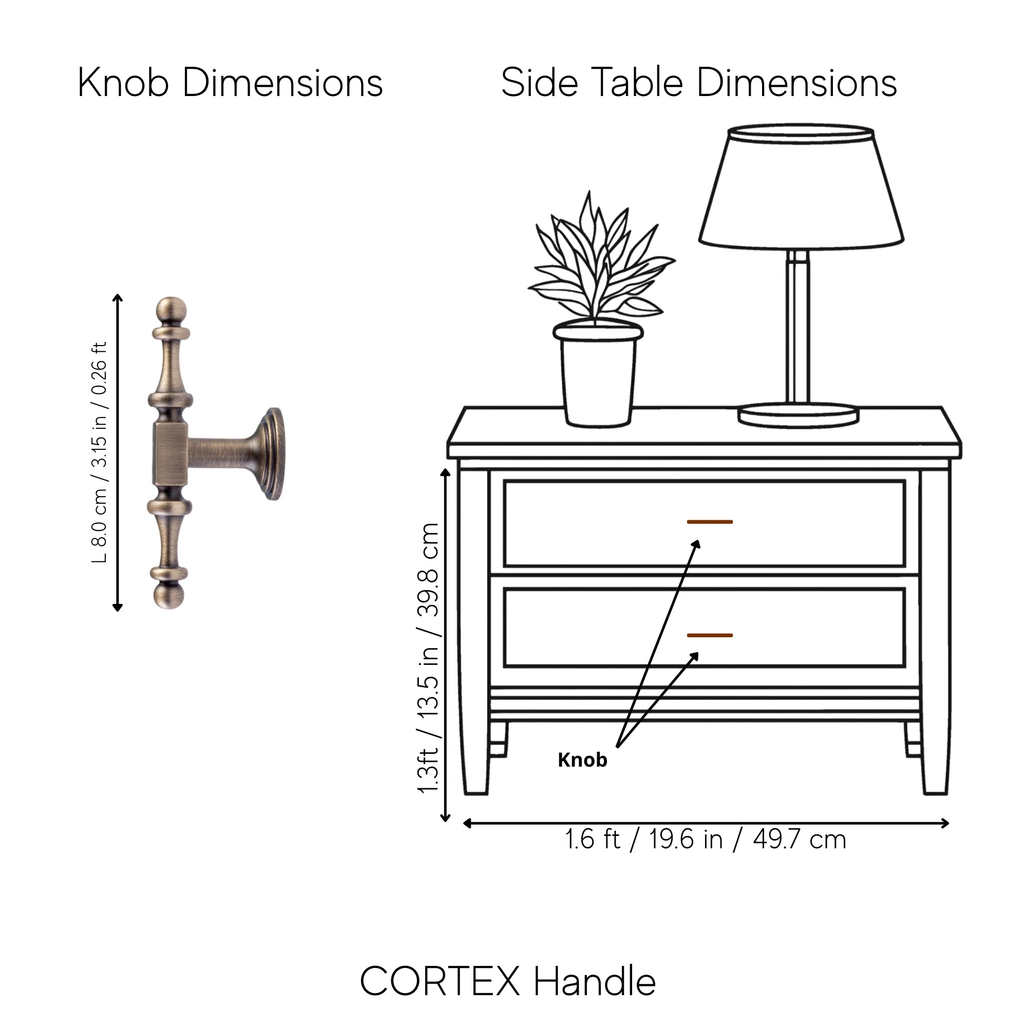 Cortex Handle Pack of 1 (Made-to-order Only)