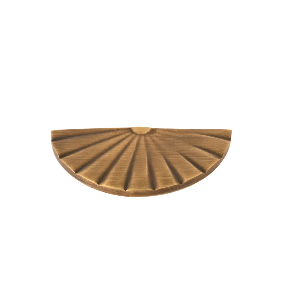 The Mantara B-0029 Kanti Knob is a modern brass knob in brushed gold and bronze, ideal for doors, kitchens, and cabinets.
