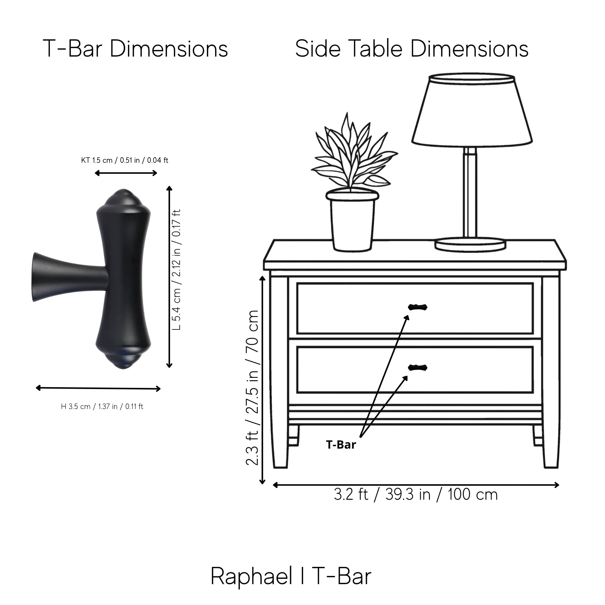 Mantara Raphael Handle B-0068 is a modern brushed brass handle in black, ideal for kitchens, drawers, and wardrobes.
