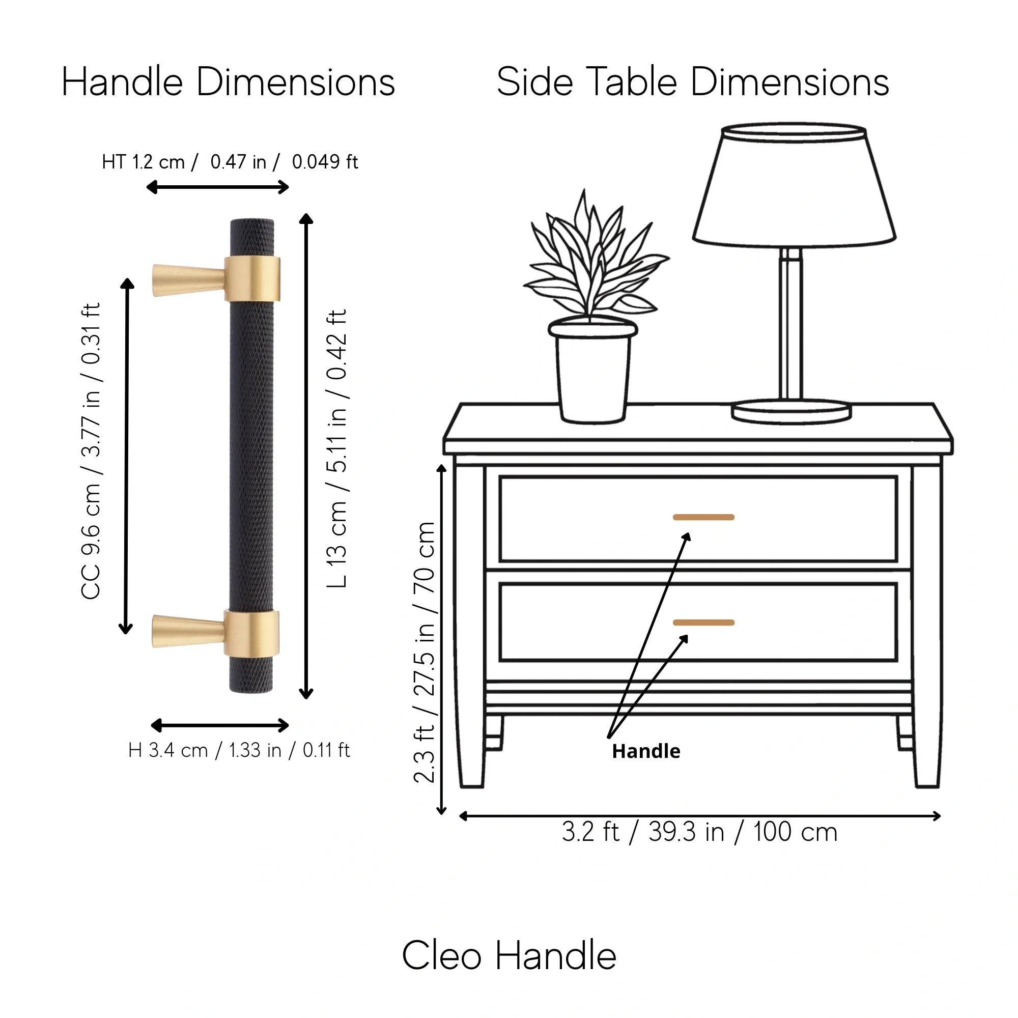 Mantara Cleo T Bar Handle B-0064 is a modern knurled brushed brass handle in black ,ideal for wardrobes and cabinets.