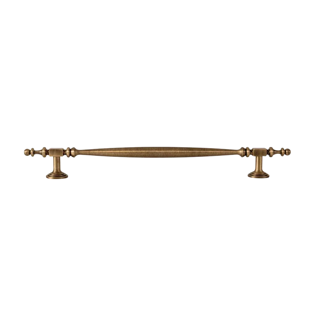 Cortex Handle B-0133 brass cabinet pull handle, bronze brushed finish, sizes 80mm 167mm 200mm 263mm 295mm, suitable for drawers & wardrobes by Mantara