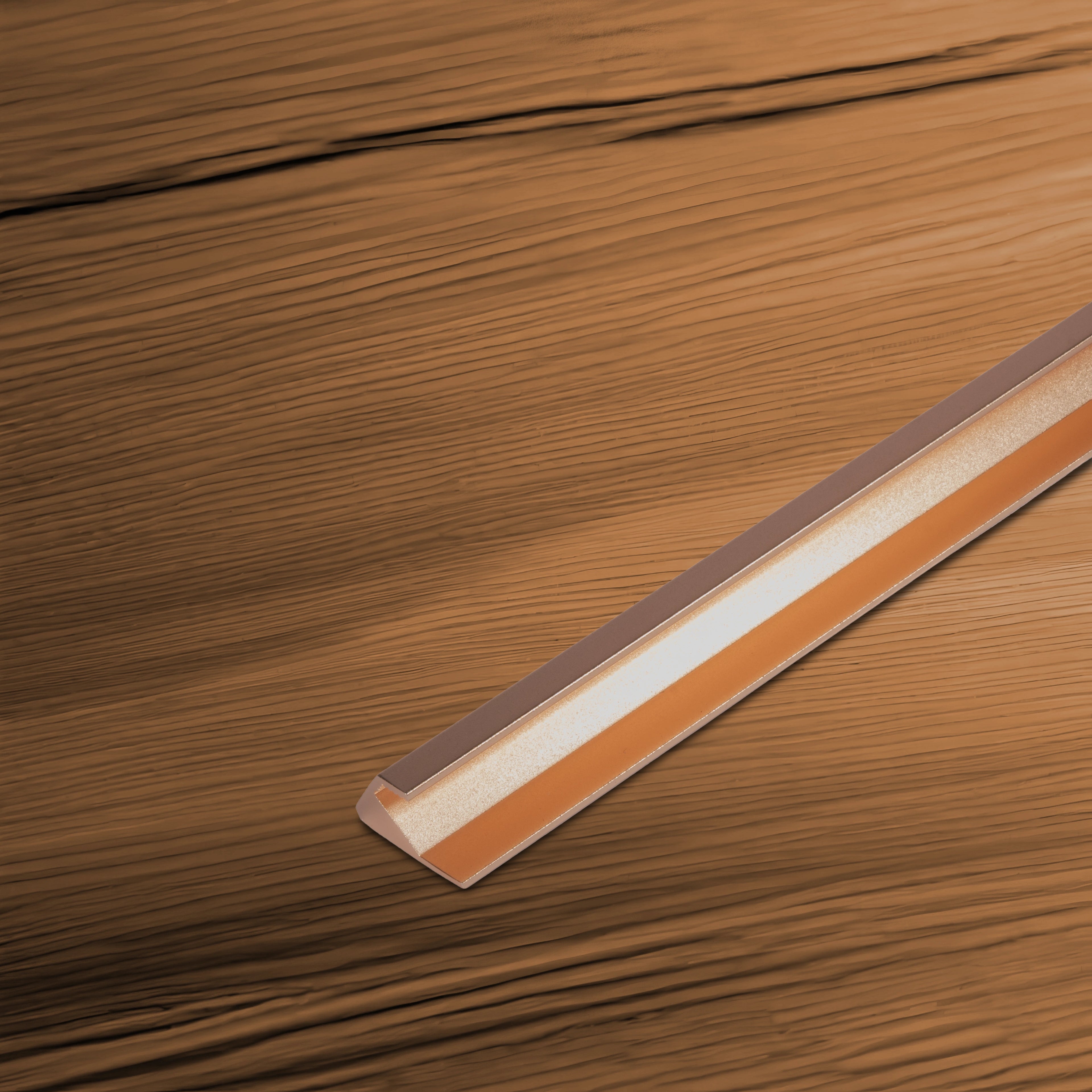 Elara handle AL-0009, gold aluminum, L1100mm CC960mm, brushed finish, for dressers & cabinets by Mantara