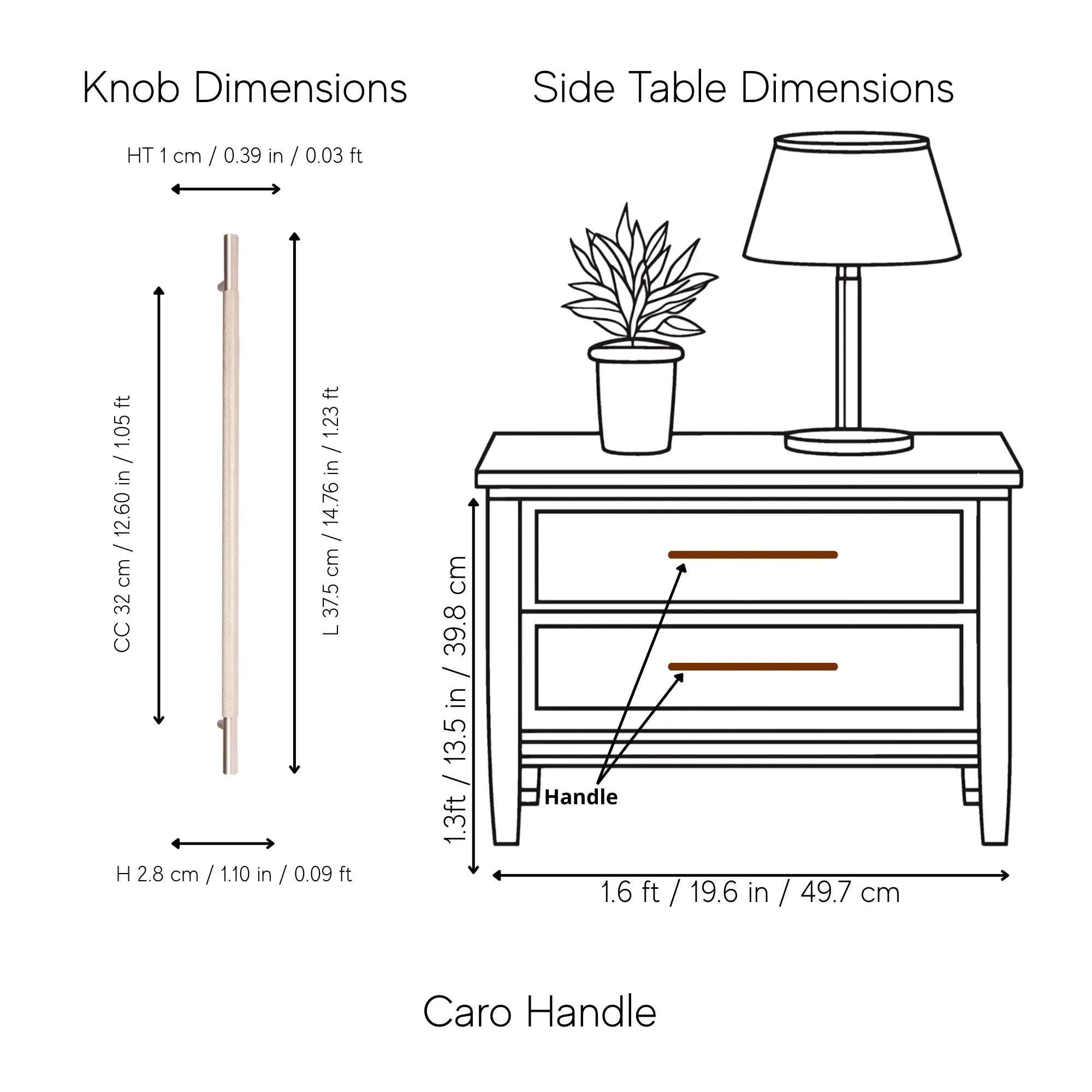 Caro Handle and Knob