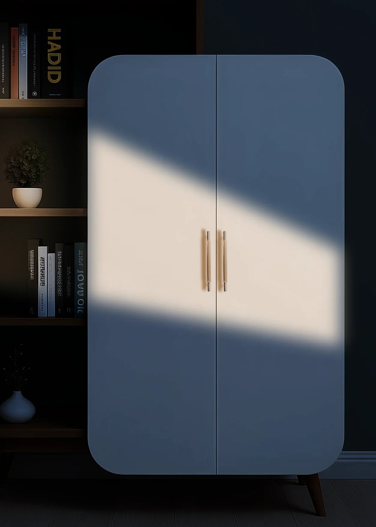 Zorel handle AL-0020, gold aluminum, L200mm CC160mm, brushed finish, for kitchen drawers & wardrobes by Mantara