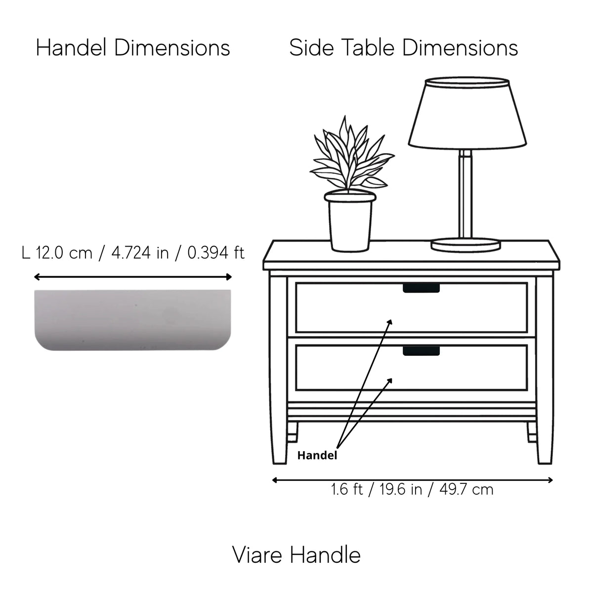 Viare Handle Pack of 1 (Made-to-order Only)
