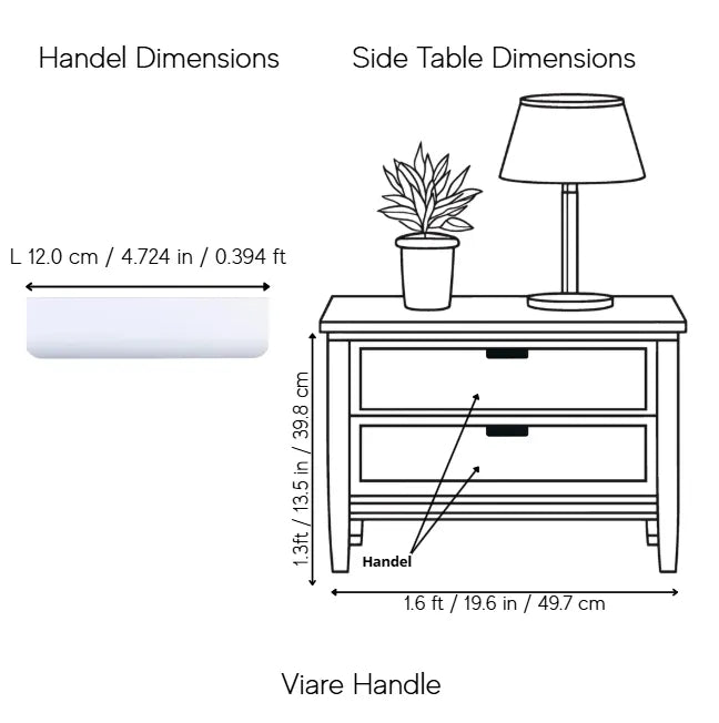 Viare Handle Pack of 1 (Made-to-order Only)