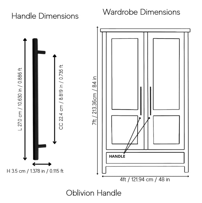 Oblivion T-bar Handle