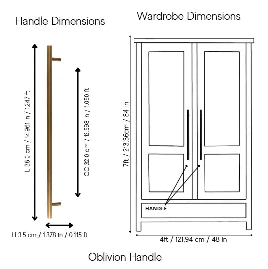 Oblivion T-bar Handle