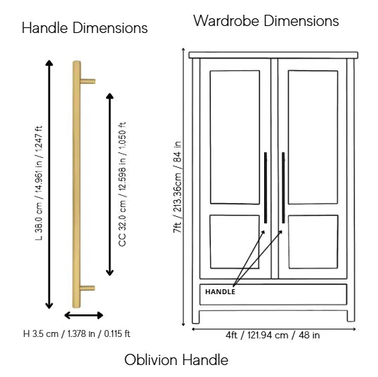 Oblivion T-bar Handle