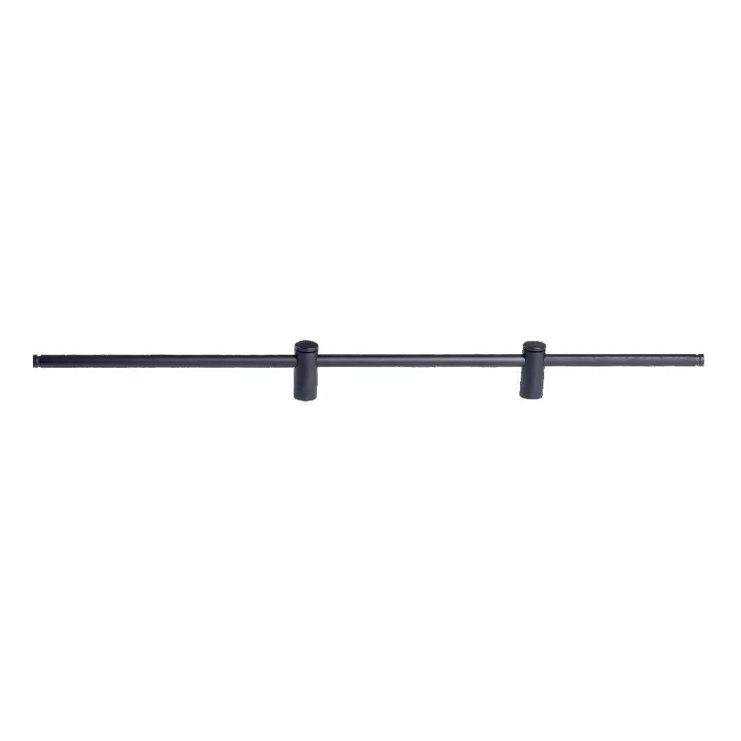 Mantara Marula Handle SKU B-0081 is a modern solid brass handle in polished black for wardrobes and cabinets.