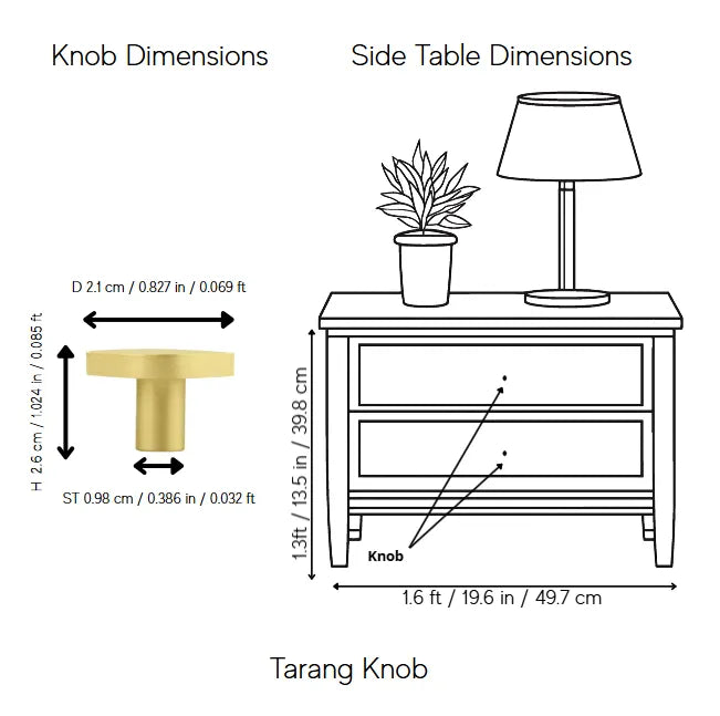 Tarang Handle and Knob