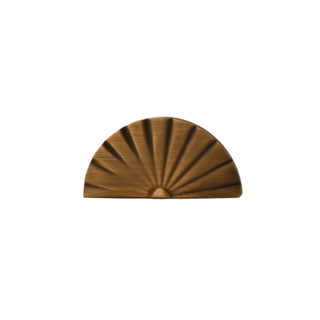 The Mantara B-0029 Kanti Knob is a modern brass knob in brushed gold and bronze, ideal for doors, kitchens, and cabinets.