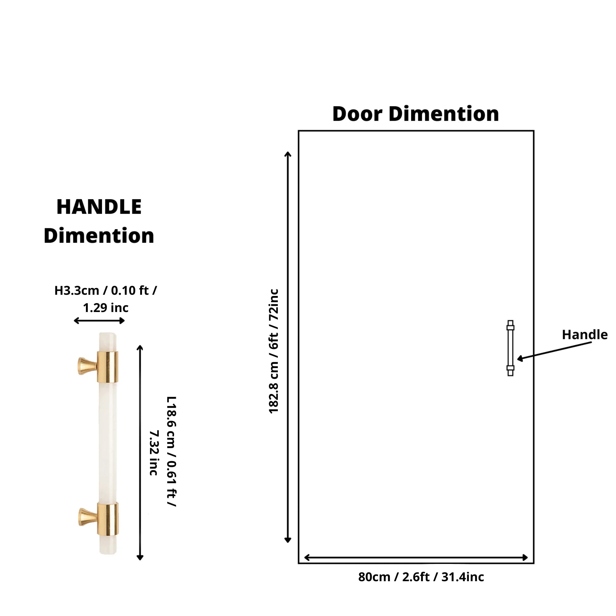 The Mantara C-0014-128 Luster Handle is a modern crystal and brass handle in white, ideal for wardrobes and doors.