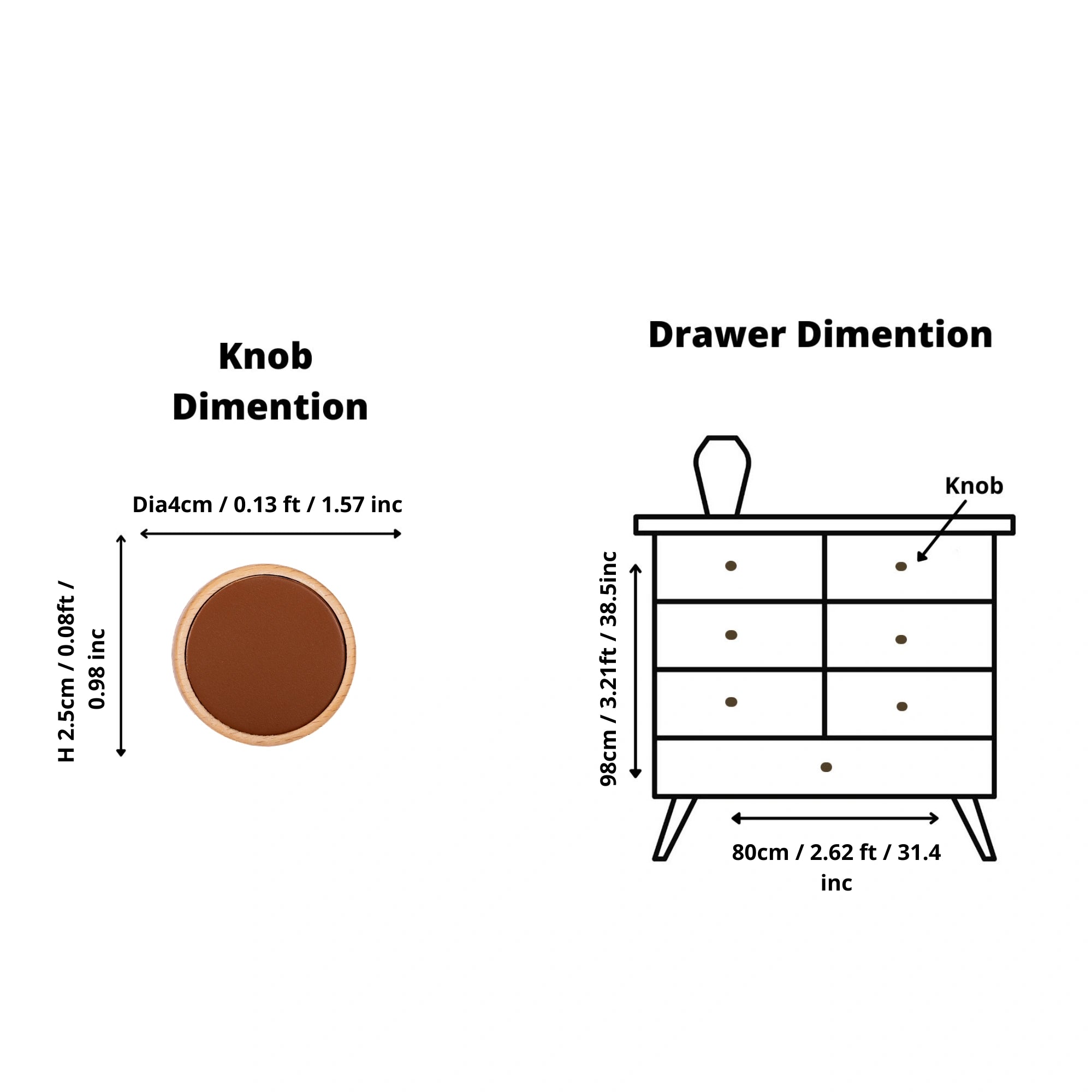 Mantara Birchwood Knob W-0040 is a modern wood knob in beech ideal for kitchen or dresser drawers.