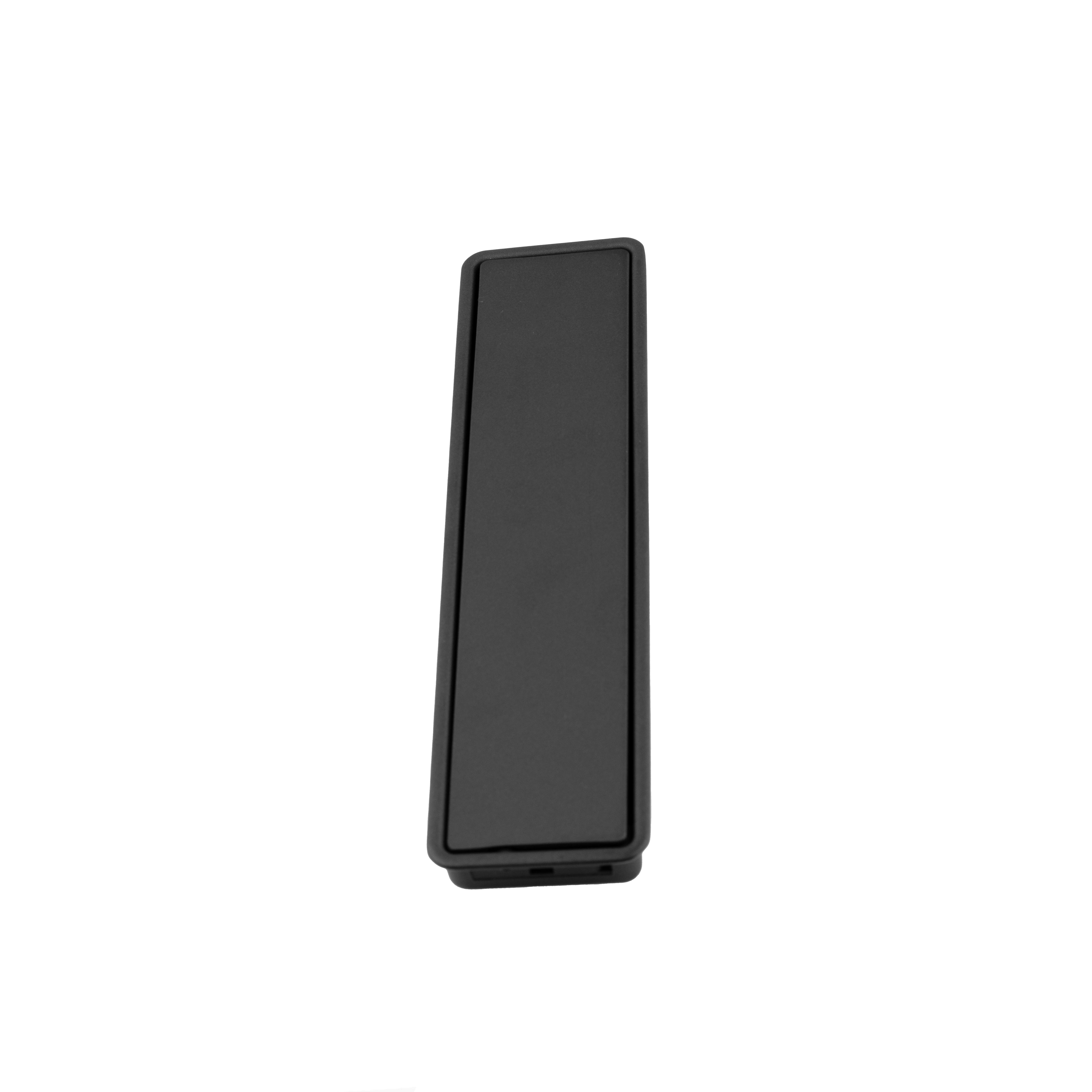 Mantara Concealed Square Handle Z-0009 is a modern zinc alloy handle in brushed black, ideal for drawers and hooks.