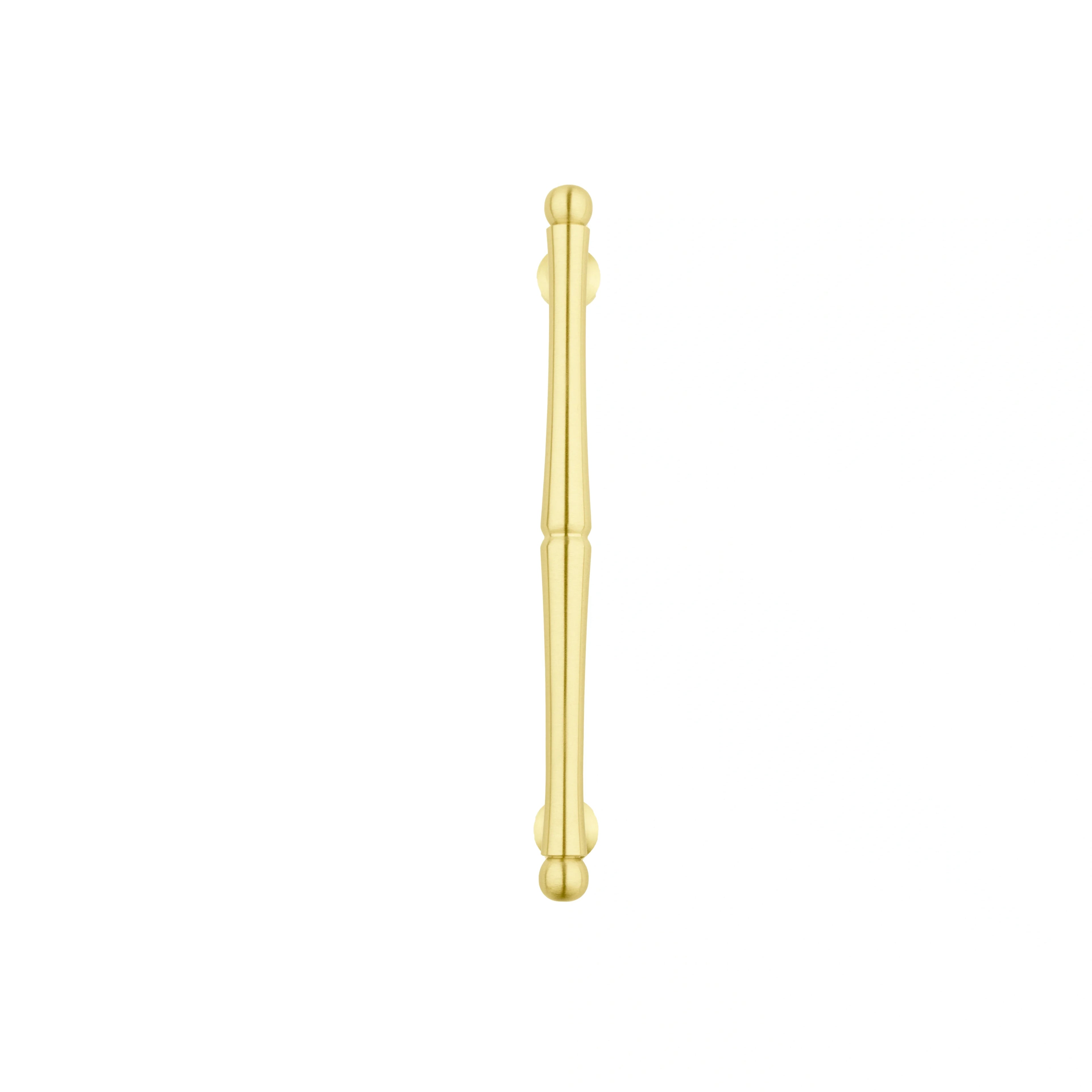 Mantara Giselle Handle B-0069 is a modern brushed brass handle in gold, ideal for cupboards and kitchens.