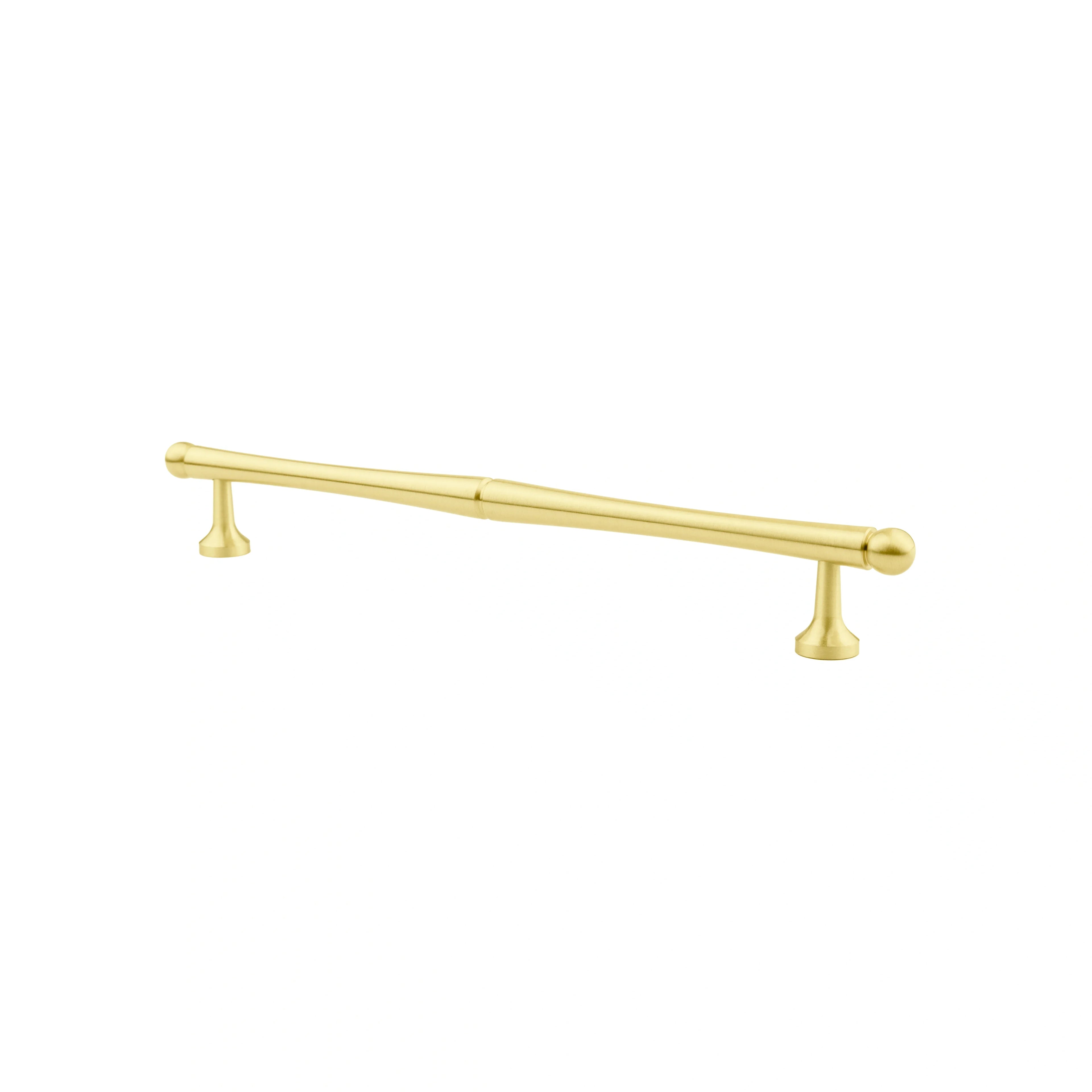 Mantara Giselle Handle B-0069 is a modern brushed brass handle in gold, ideal for cupboards and kitchens.