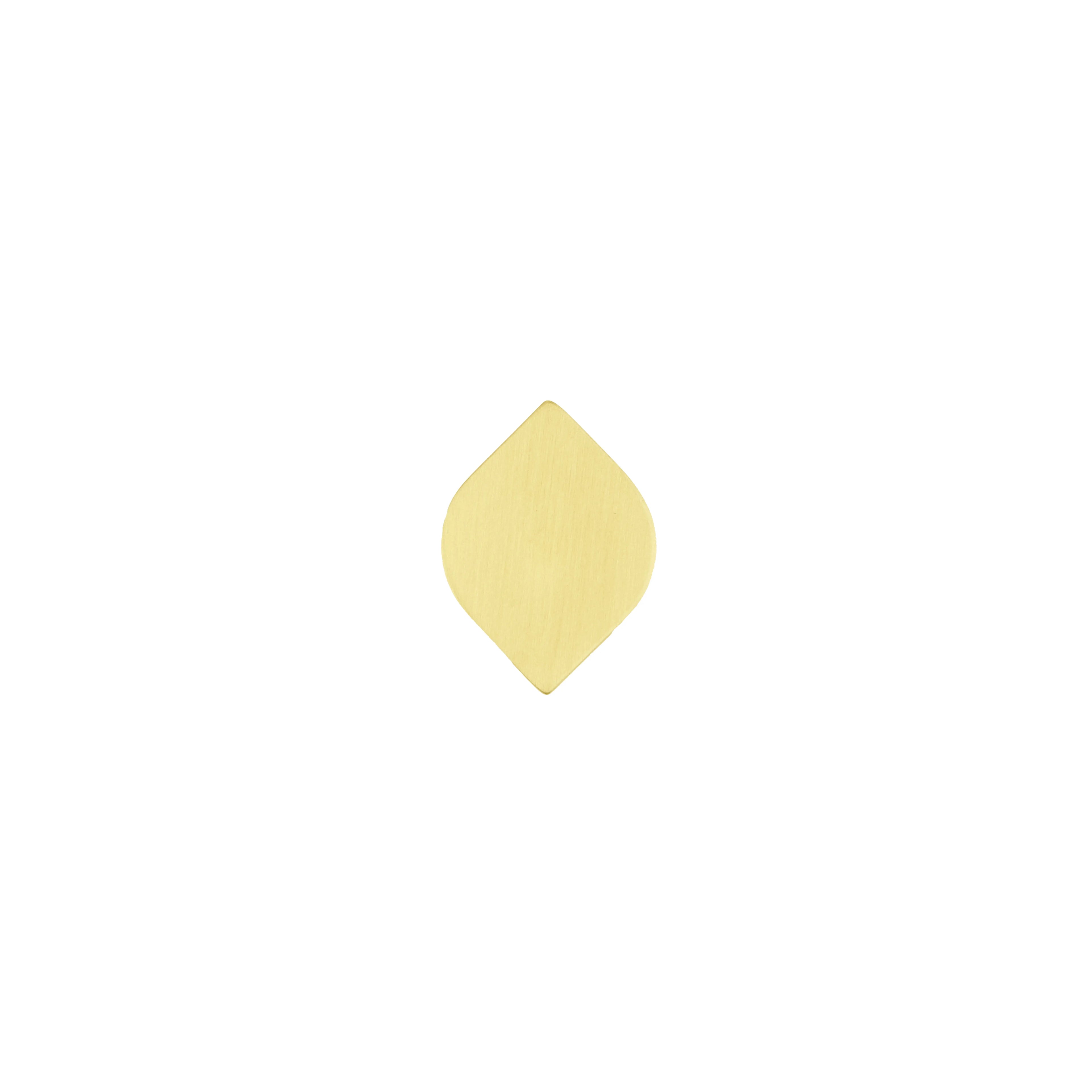 The Tarang Knob by Mantara (B-0104) is a brushed brass modern pair knob in gold, perfect for wardrobes, doors, and kitchens.