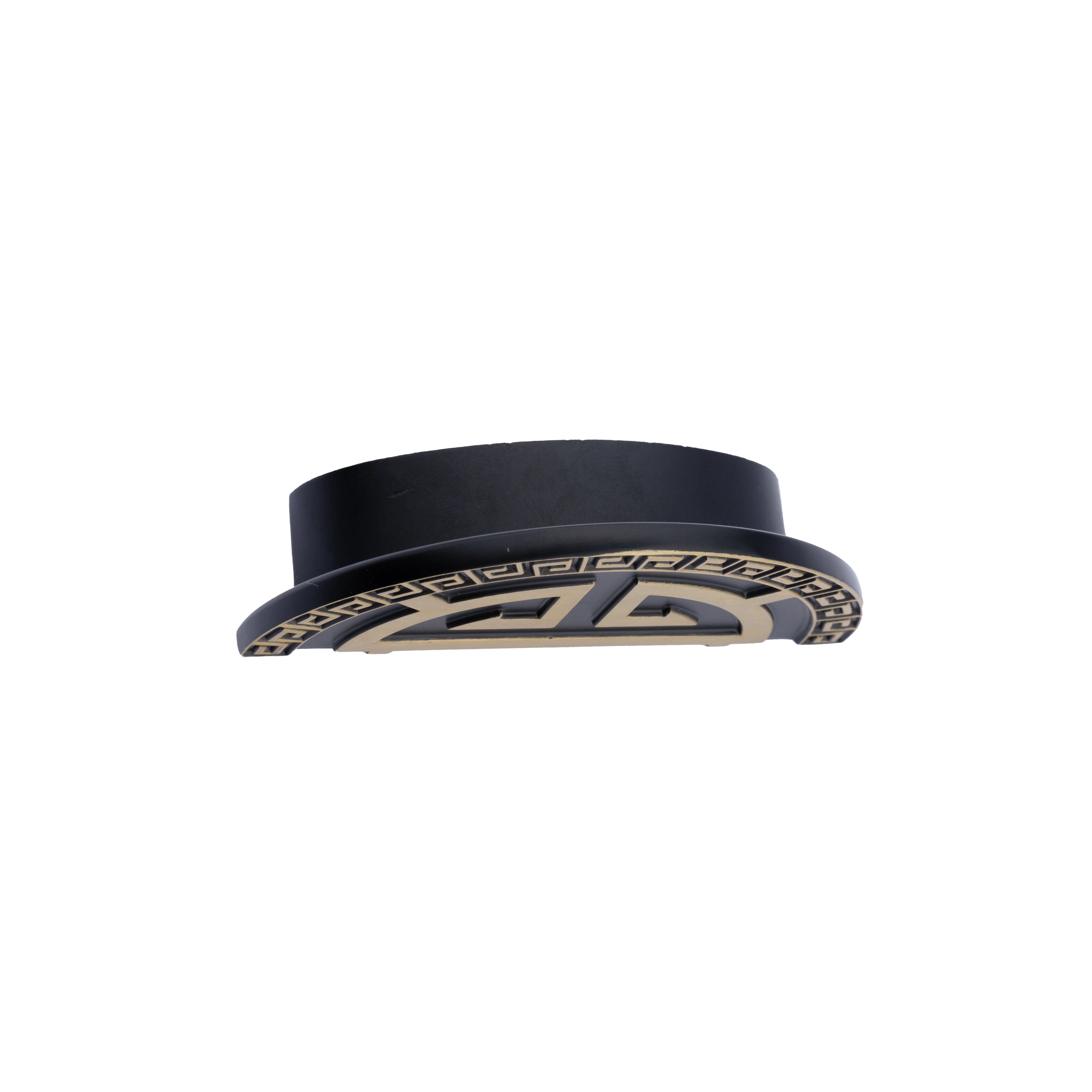 Mantara Cryptic Handle Z-0005 is a modern zinc handle in matte gold or black, ideal for wardrobes, doors, and kitchens.