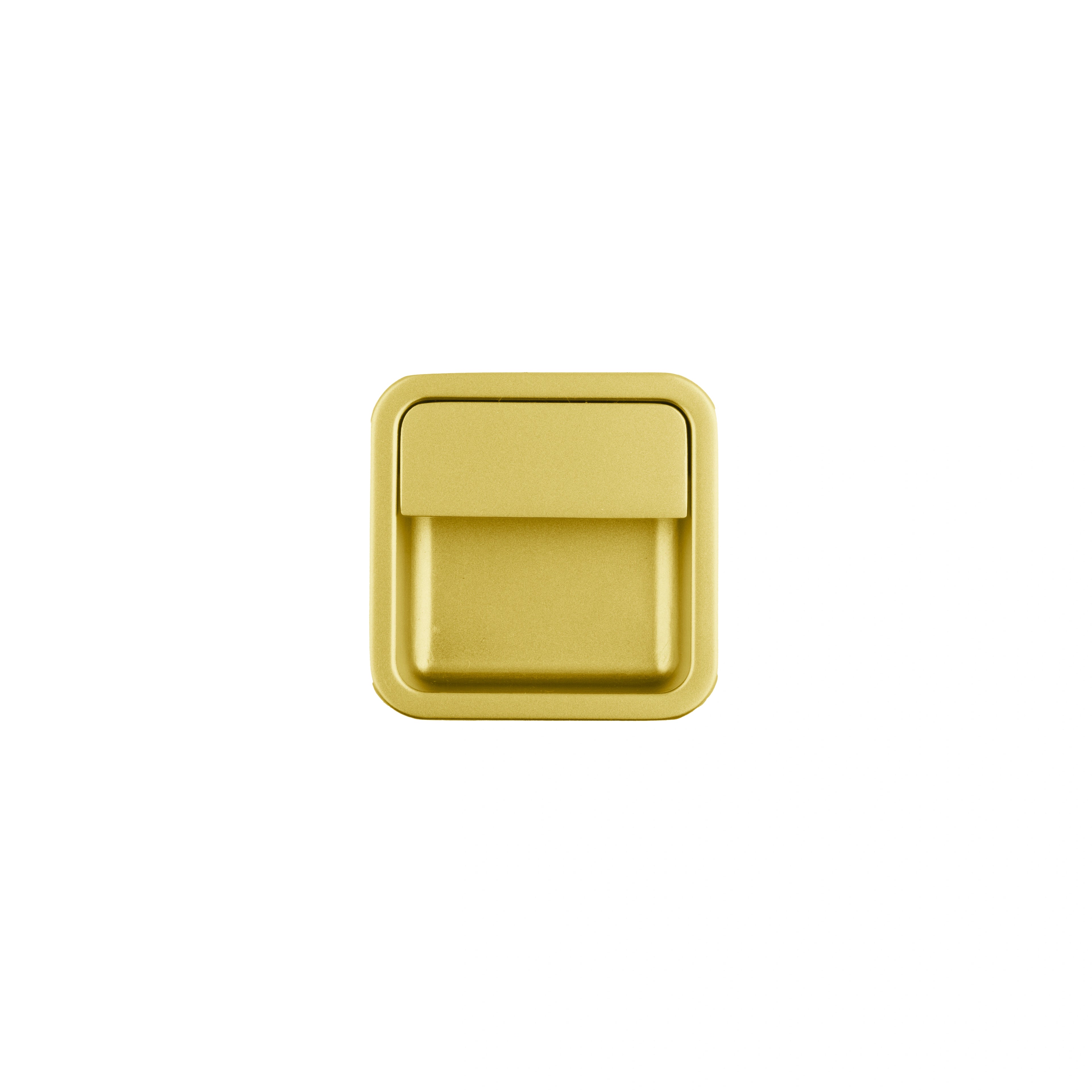 Mantara Concealed Square Handle Z-0011 is a modern zinc handle in matte gold, ideal for sliding doors and furniture.
