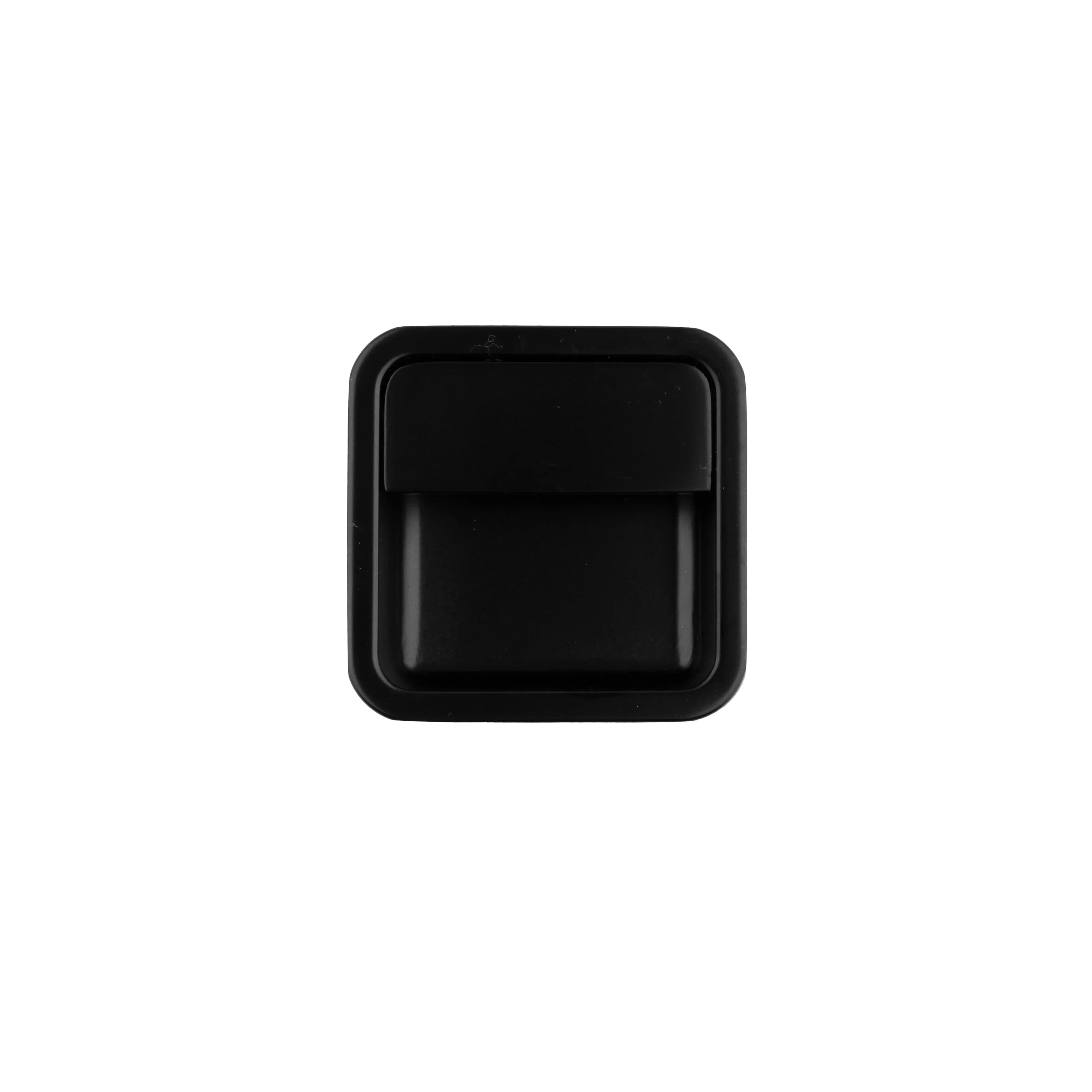 Mantara Concealed Square Handle Z-0011 is a modern zinc handle in matte black ideal for sliding doors and furniture.