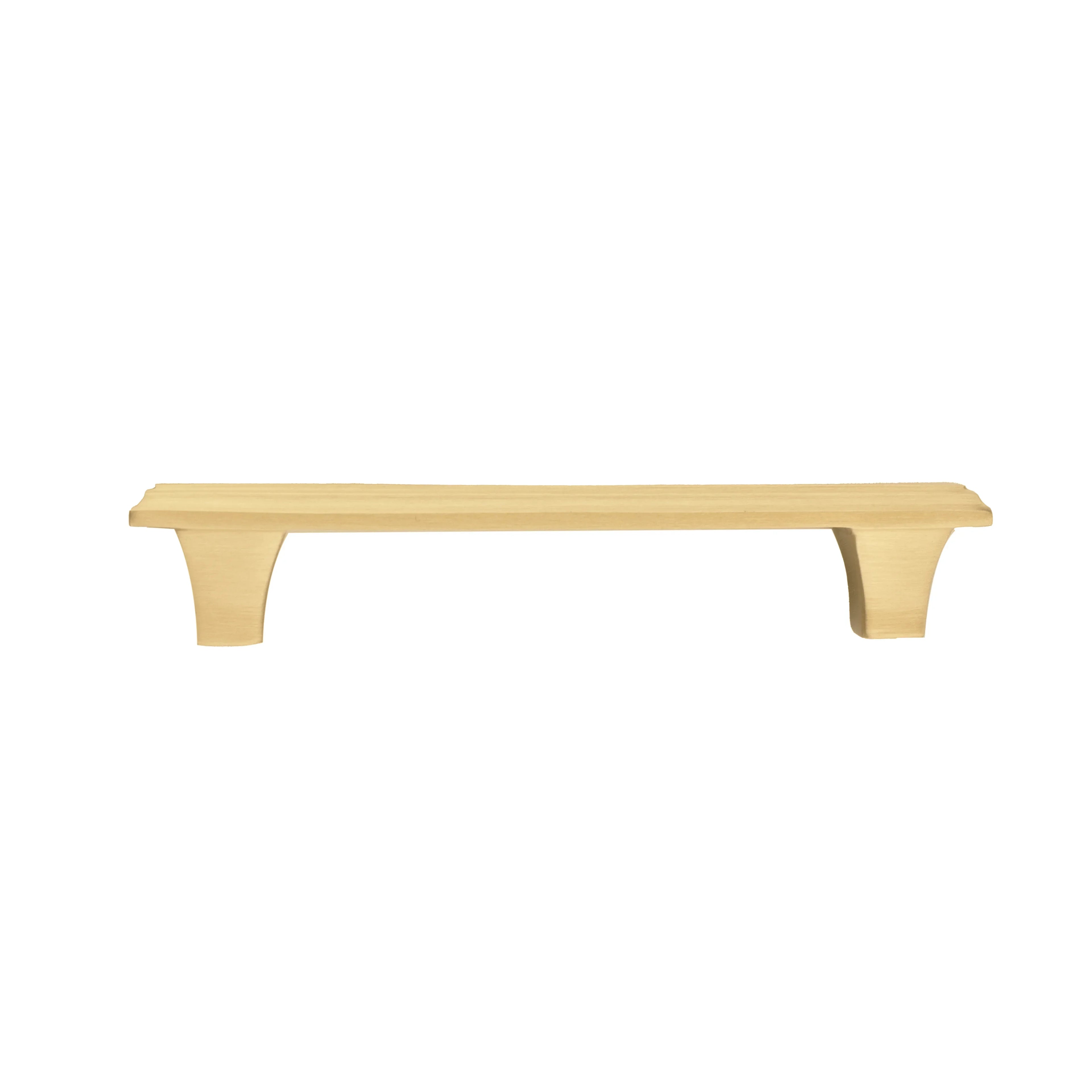 Modern brushed brass handle in gold, ideal for wardrobes, buy wardrobe handles and brass door handles. Mantara Alaric Handle B-0066