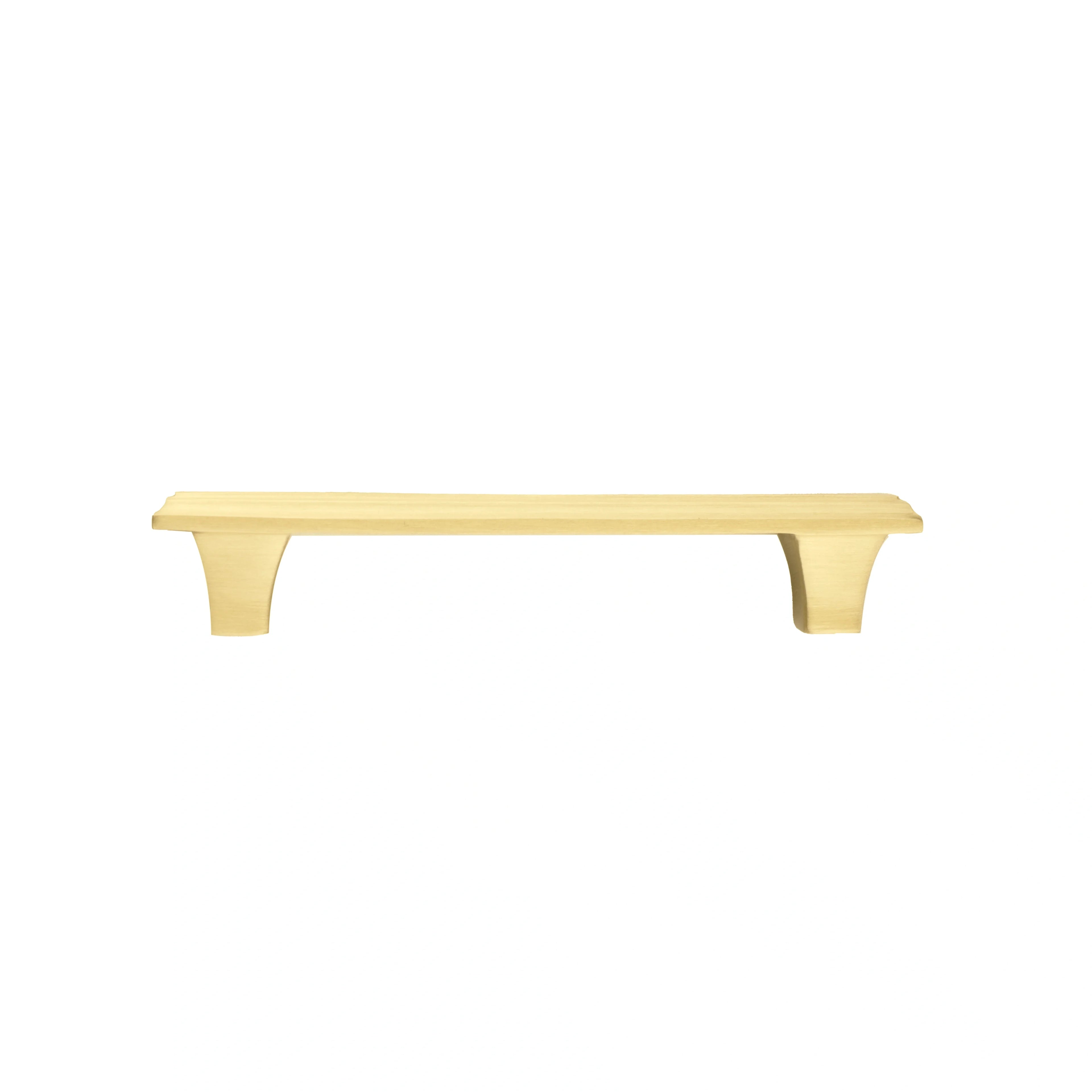 Modern brushed brass handle in gold, ideal for wardrobes, buy wardrobe handles and brass door handles. Mantara Alaric Handle B-0066