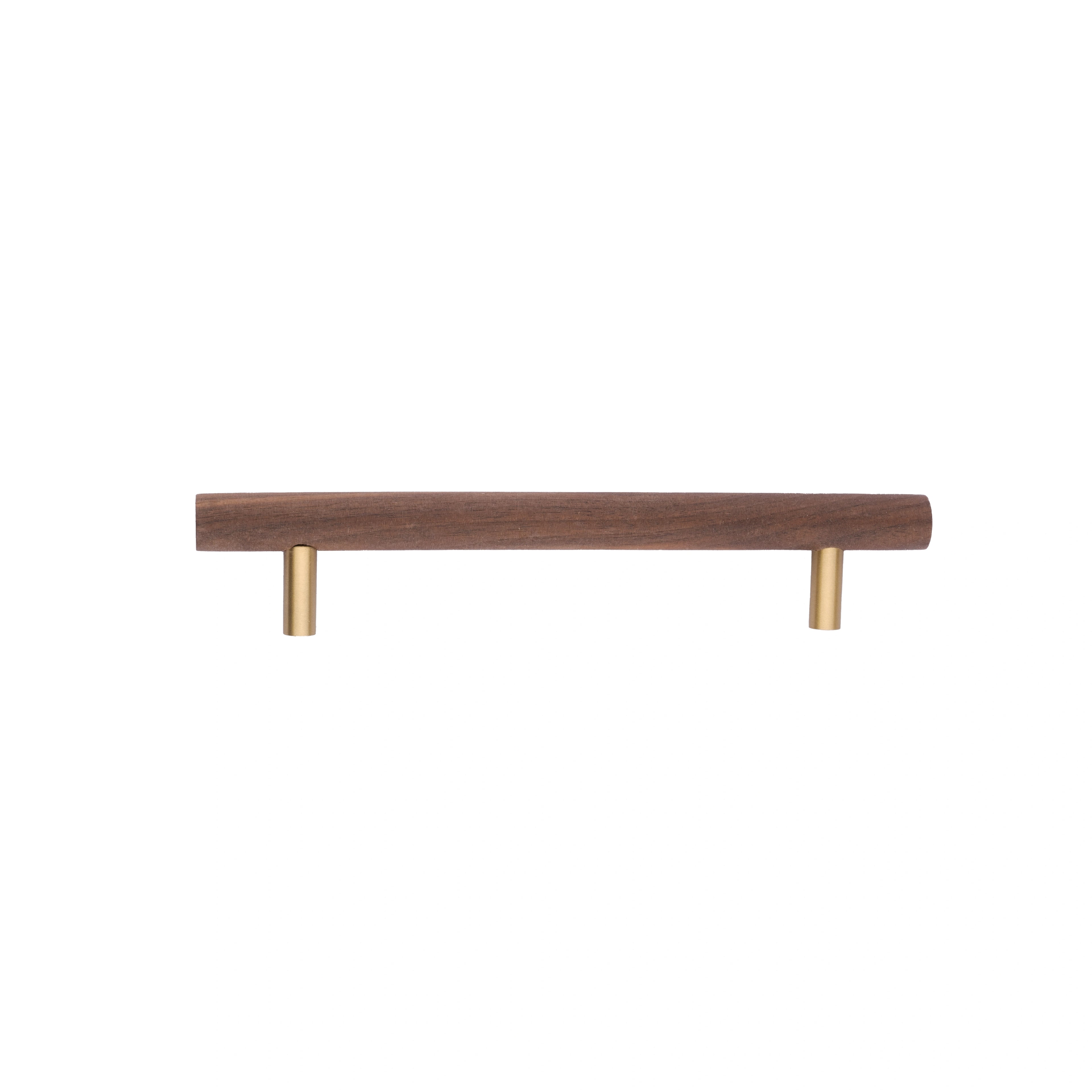 Mantara Tudor Handle W-0007 is a modern brass & walnut handle in brown, ideal for main doors, wardrobes & cabinets.