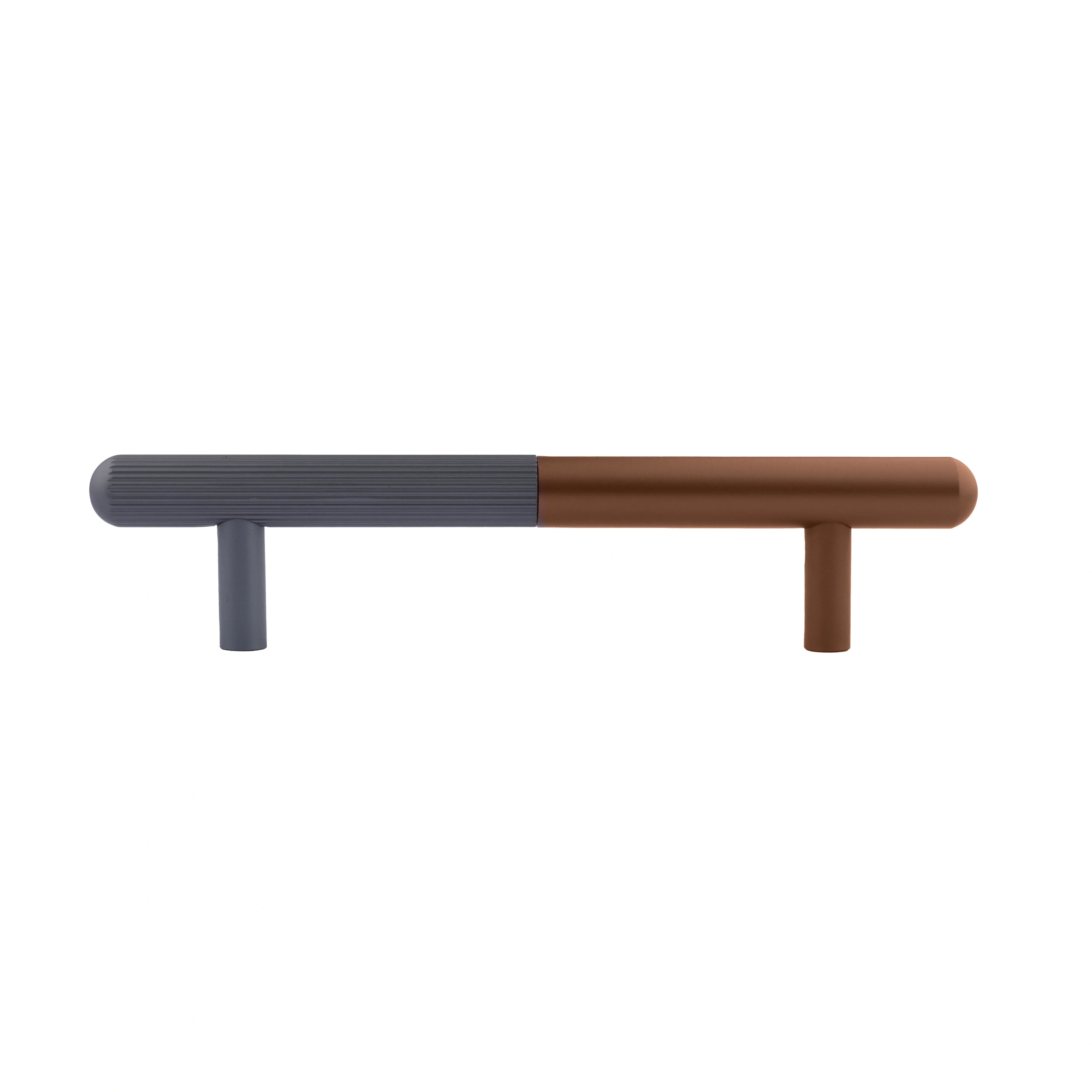 The Mantara AL-0003 Urbane Bar Handle is a modern aluminum alloy handle in brown, perfect for doors and wardrobes.
