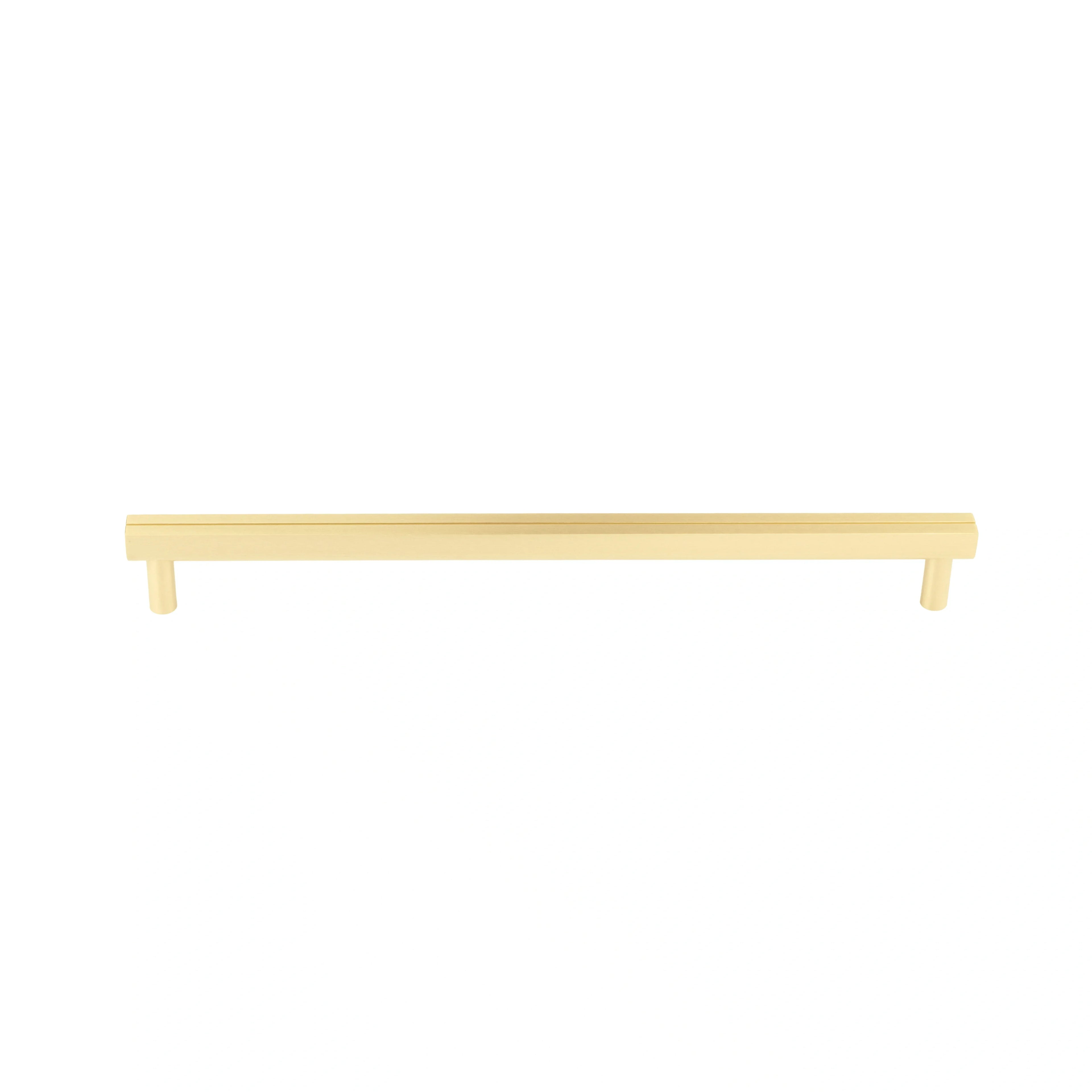 Mantara Skyline Handle B-0055 is a modern brushed brass handle in gold, ideal for main doors, cabinets, and drawers.