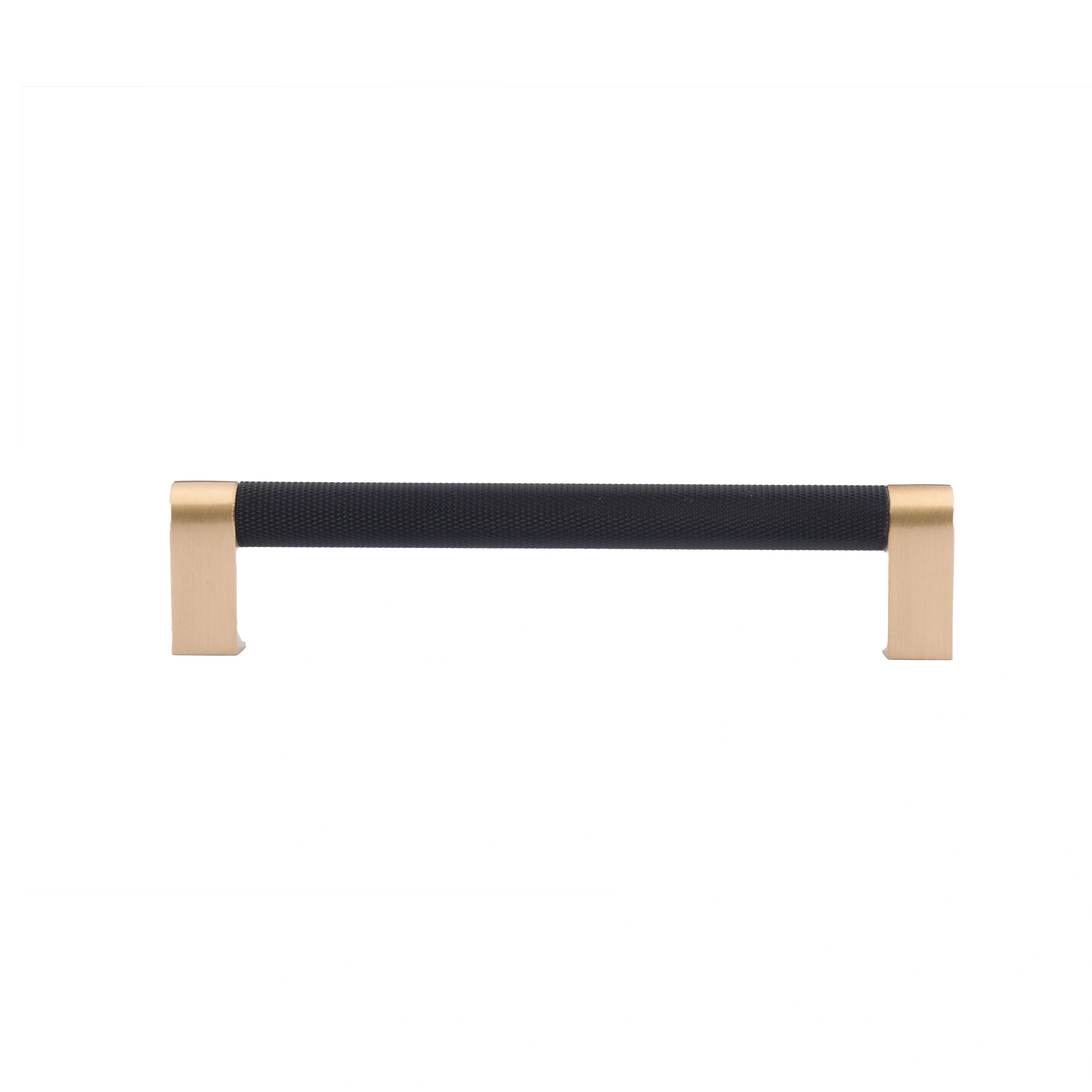 Mantara Julius Handle B-0065 is a modern brushed brass handle in black, ideal for doors, wardrobes, and drawers.