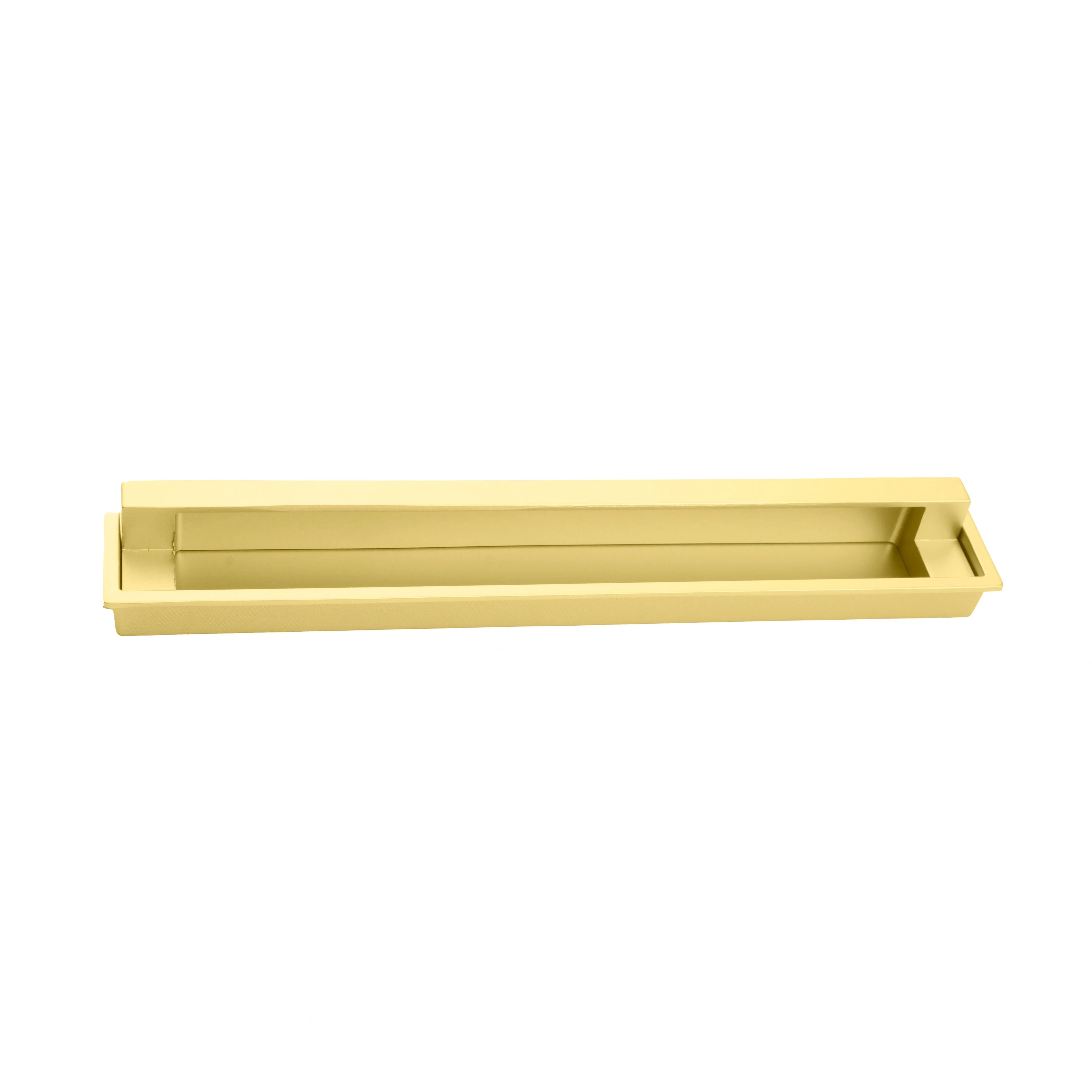 Mantara Concealed Slender Handle Z-0012 is a modern zinc handle in matte gold, ideal for wardrobes and sliding doors.