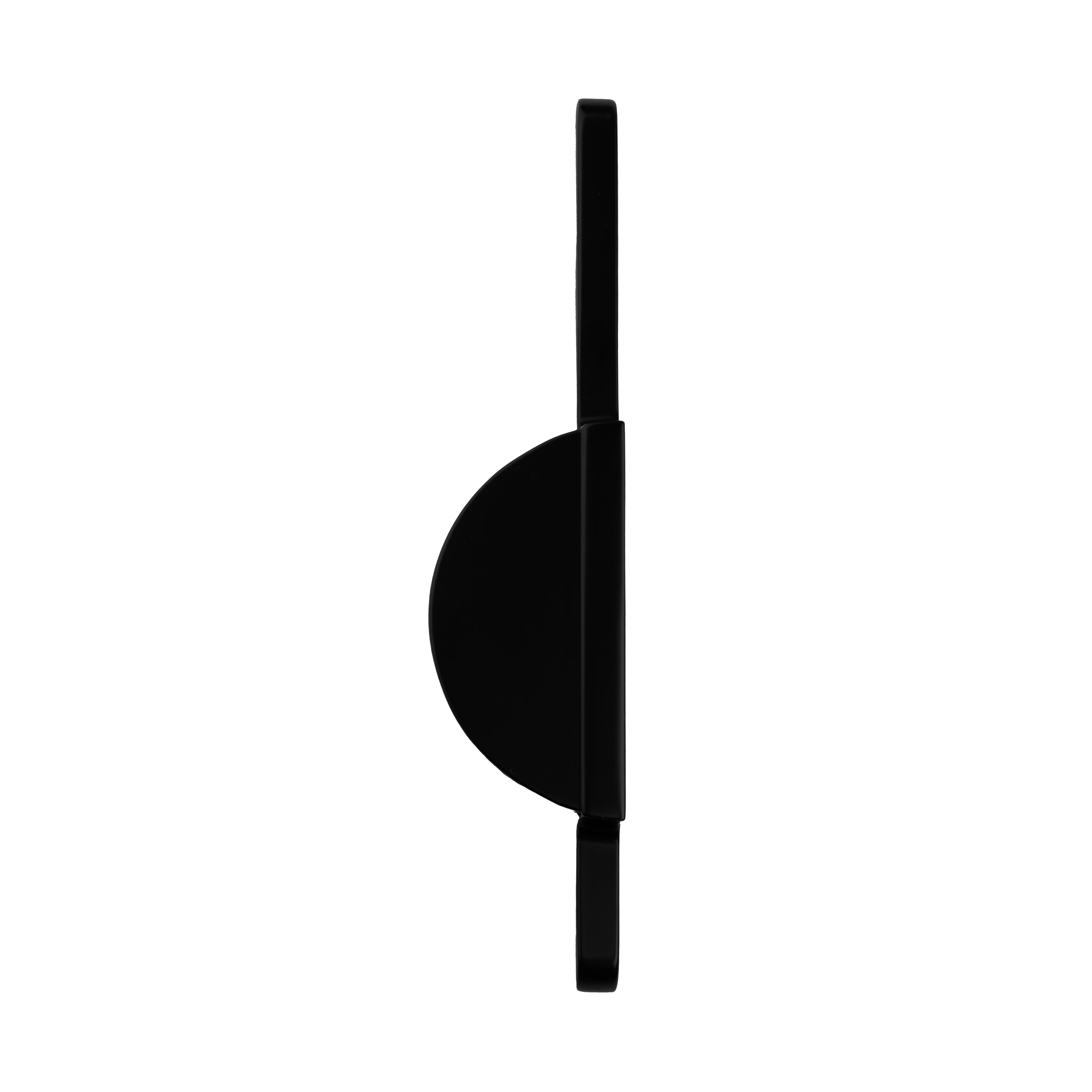 Mantara Moonshine Handle Z-0007 is a modern zinc handle in matte black ideal for wardrobes, doors, and drawers.