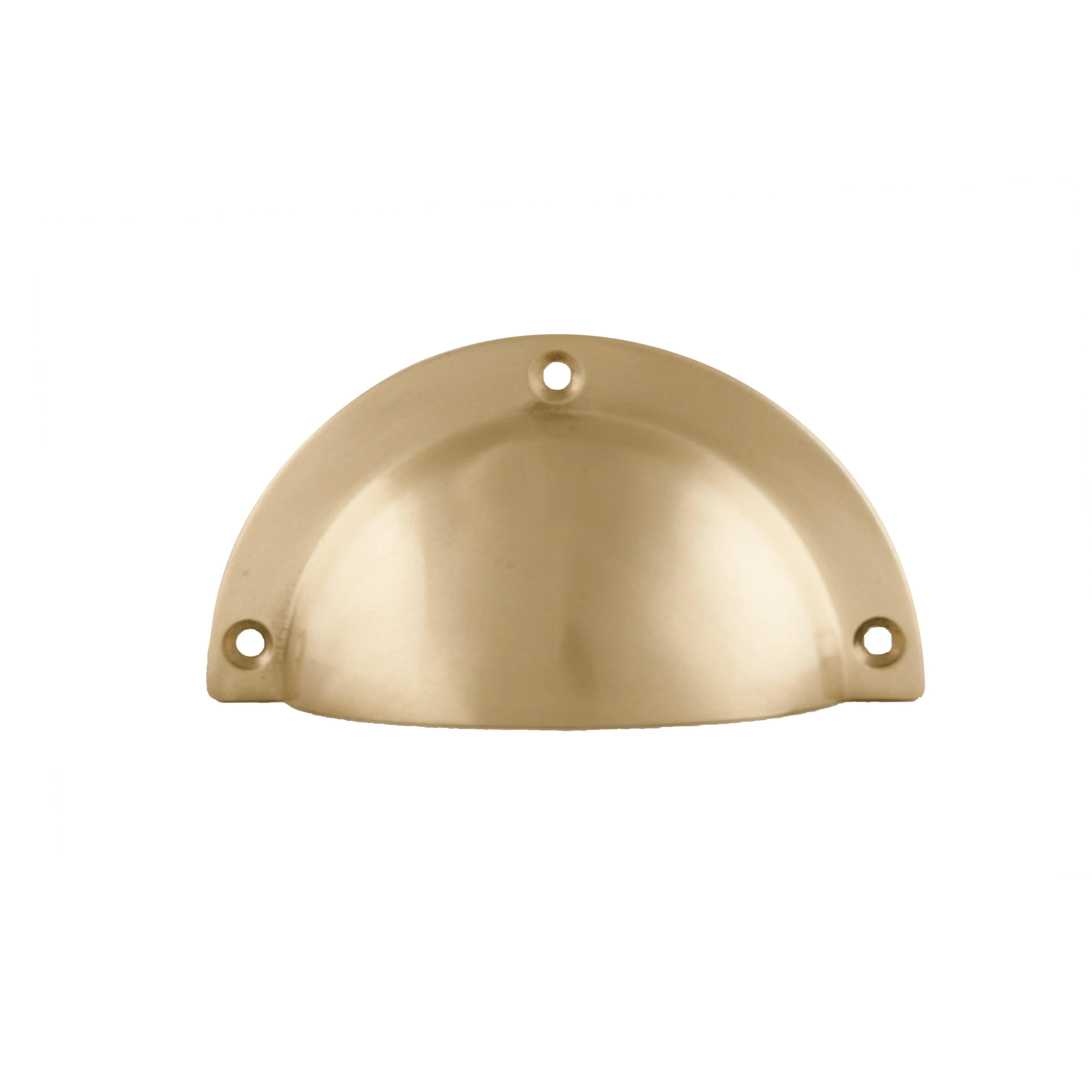 The Mantara B-0035 Mandap Handle is a modern brushed brass handle in gold, ideal for kitchens, drawers, cabinets, bedrooms, and cupboards.