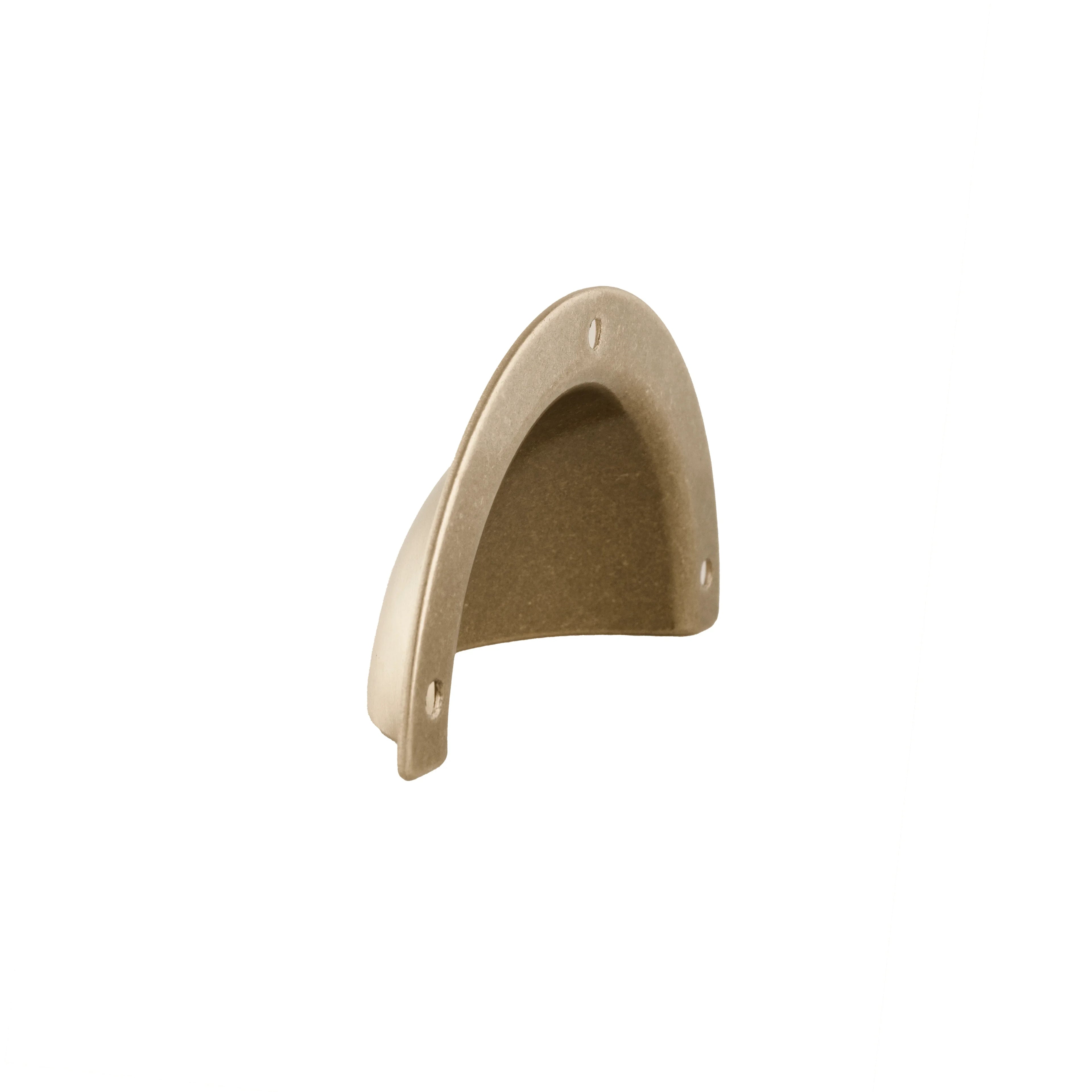 The Mantara B-0035 Mandap Handle is a modern brushed brass handle in gold, ideal for kitchens, drawers, cabinets, bedrooms, and cupboards.