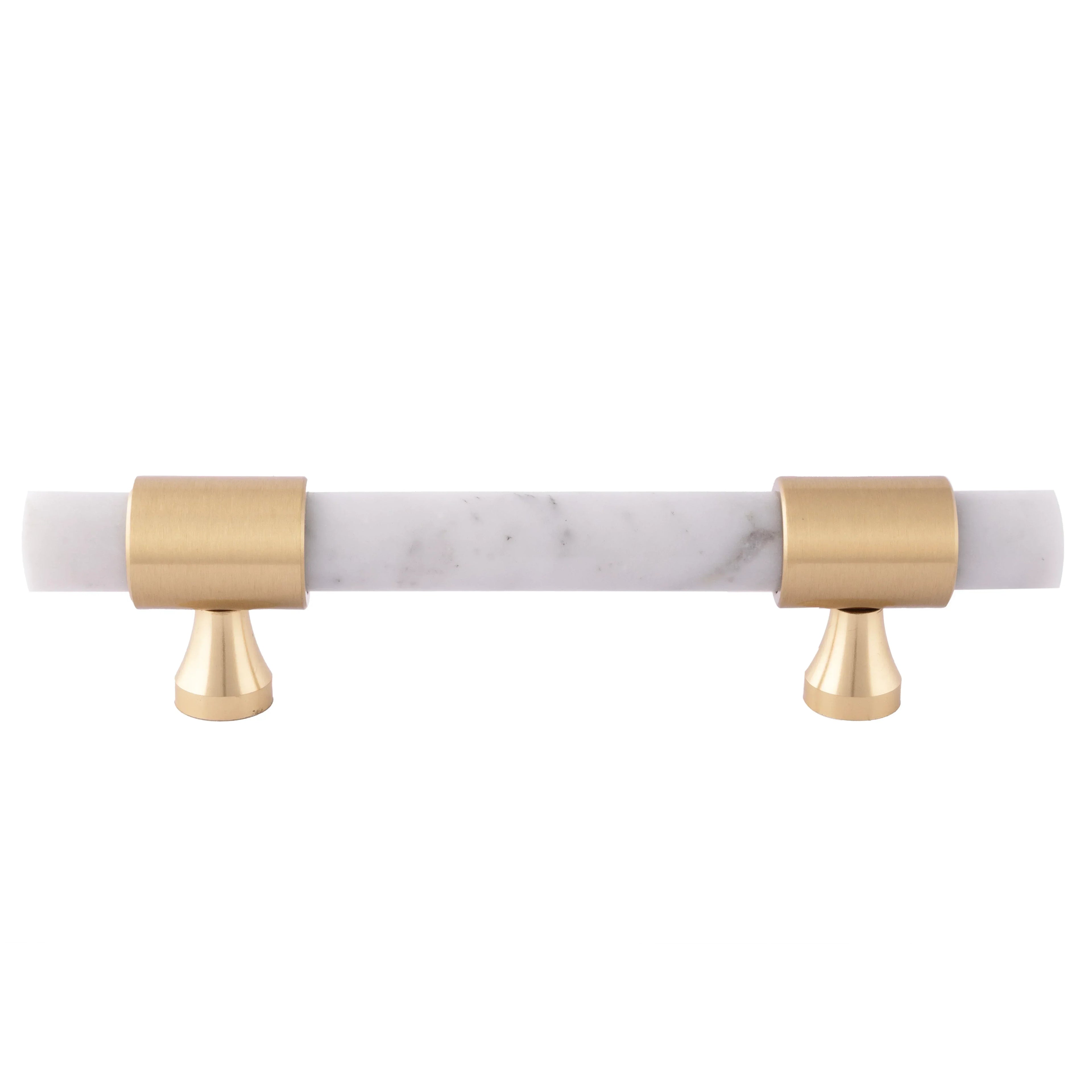 Marble and solid brass with green, black and white color for wardrobe, drawer handle by Mantara, model M-0009-H.