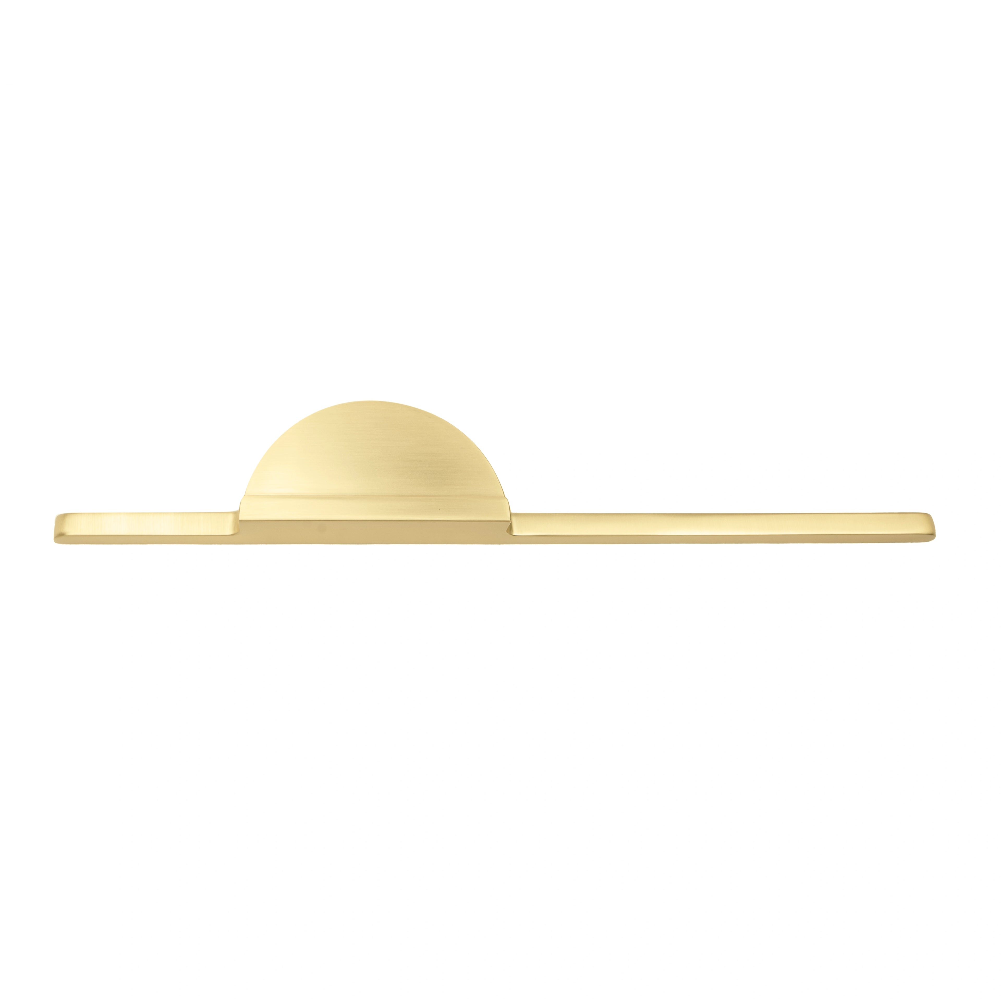 Mantara Moonshine Handle Z-0007 is a modern zinc handle in matte gold, ideal for wardrobes, doors, and drawers.