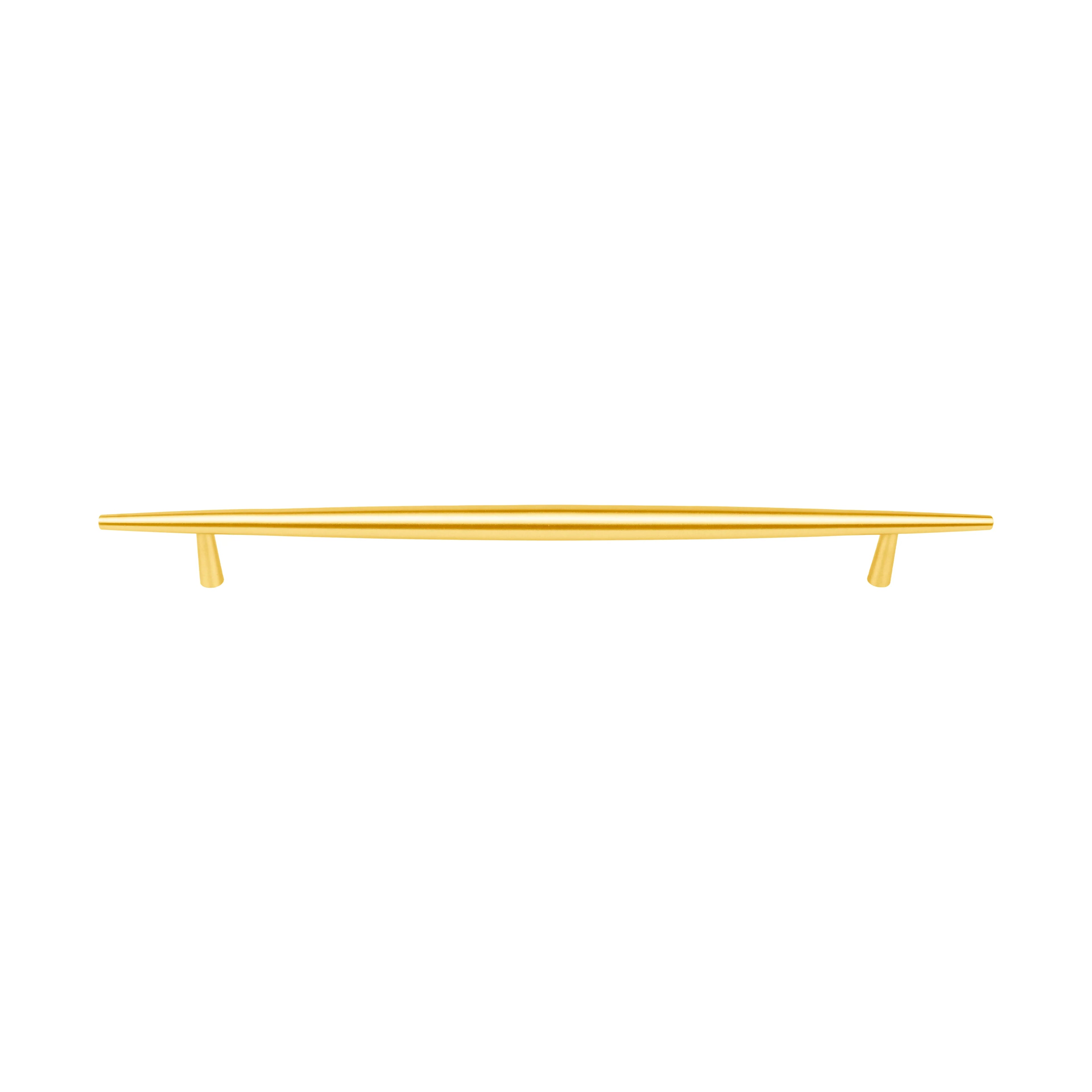 Mantara Gilded T Bar Handle B-0072 is a modern brass handle in brushed gold, ideal for wardrobes, doors, and kitchens.