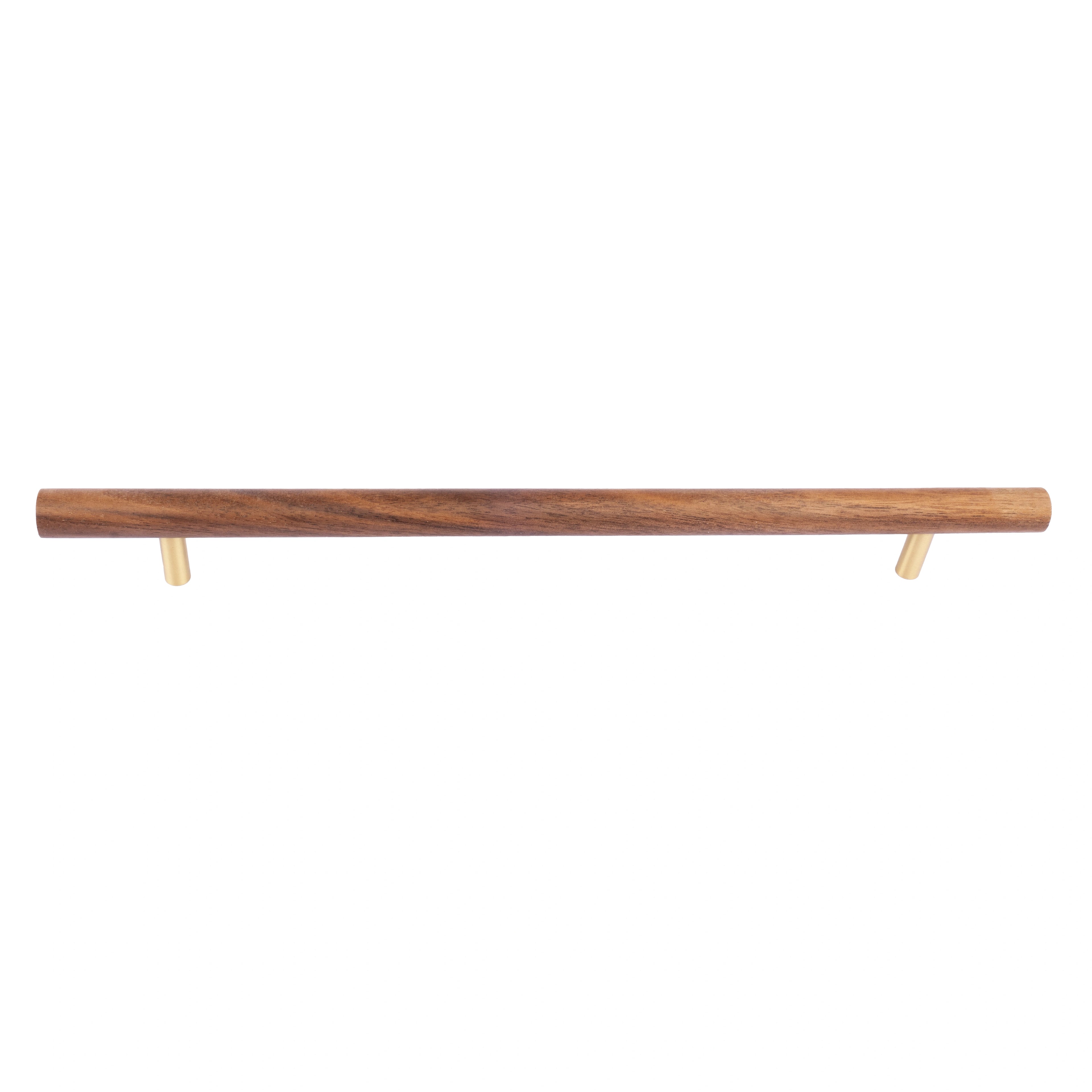 Tudor Handle W-0007 in walnut & brass, sizes 70–392mm, for main doors, wardrobes, cabinets, furniture & almirahs—by Mantara.