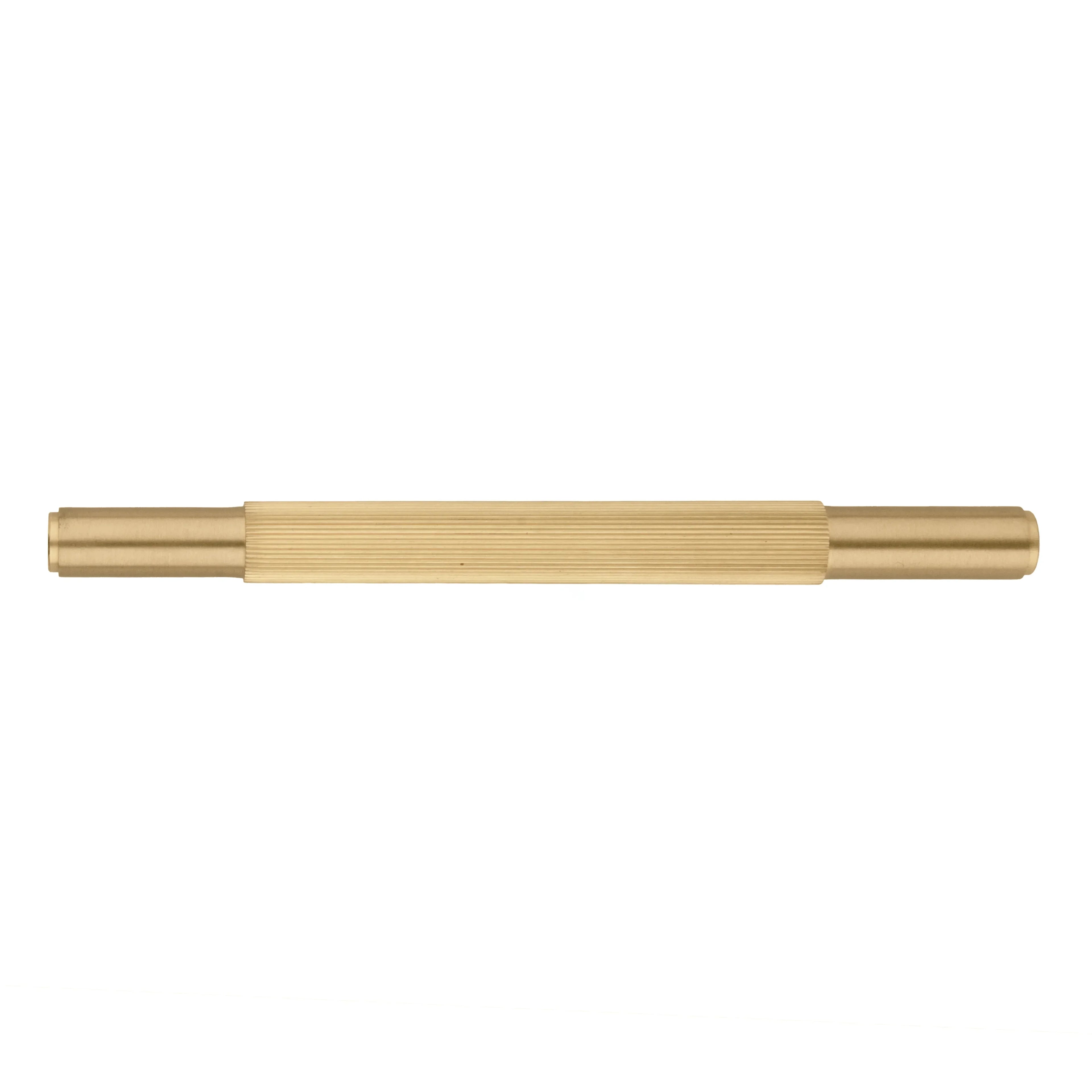Solid brass and silver cabinet handle in brushed finish by Mantara, model B-0063.cabinet handle, brass handle, wardrobe pull