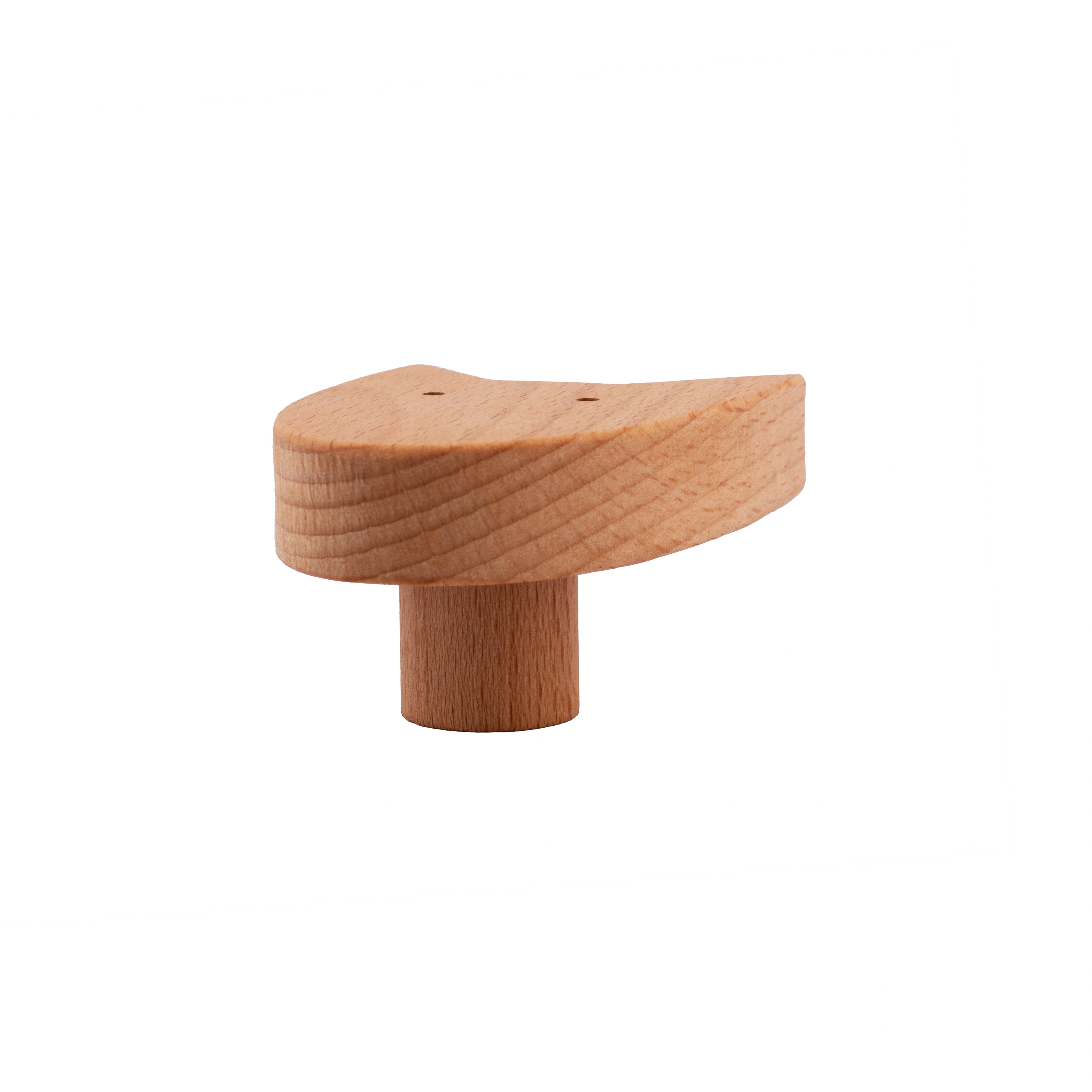 Mantara Dog Knob W-0024 is a modern beige wooden knob/hook, ideal for kids’ rooms, drawers, and wardrobes.