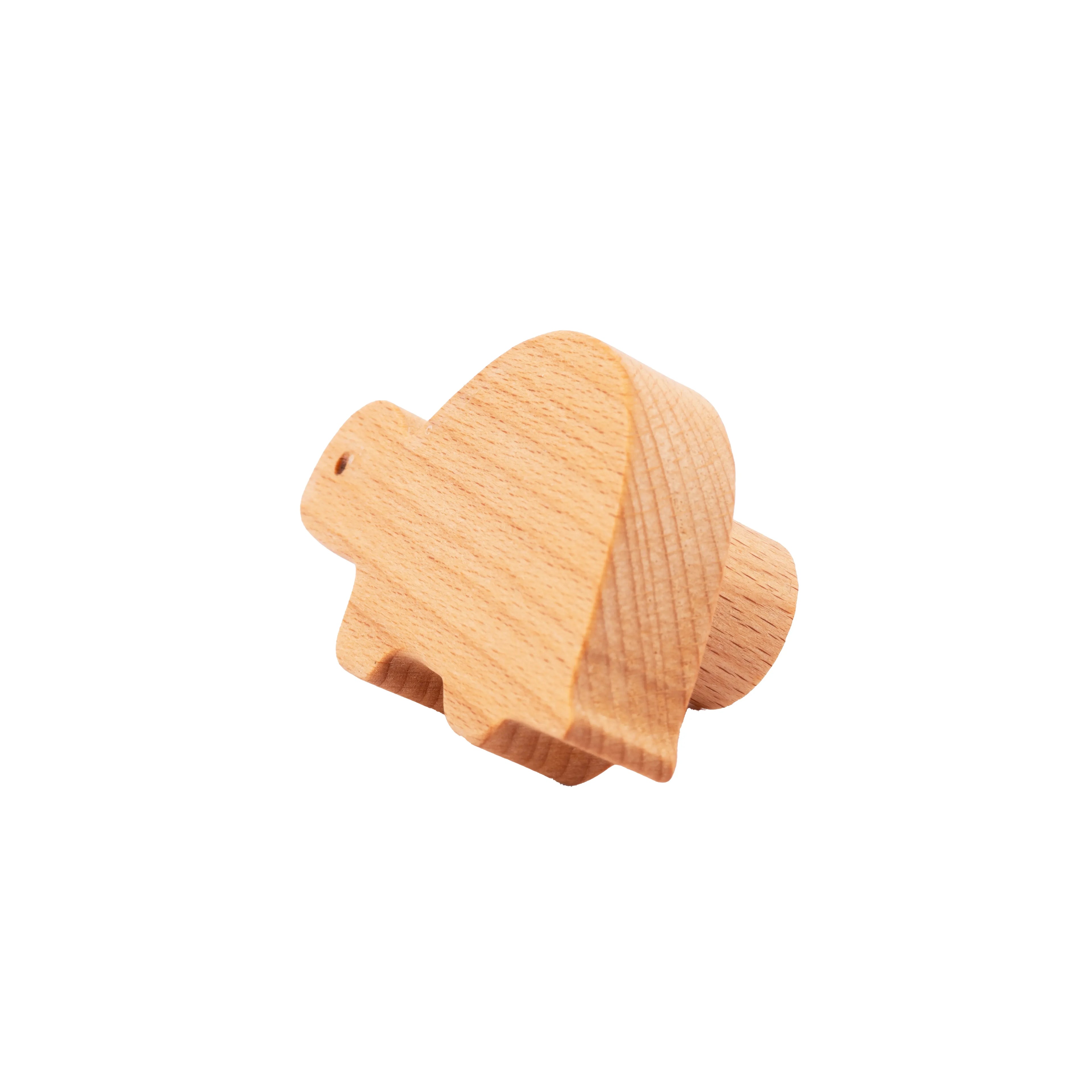 Mantara Turtle Knob W-0024 is a modern beige wooden knob/hook, ideal for kids’ rooms, drawers, and wardrobes.