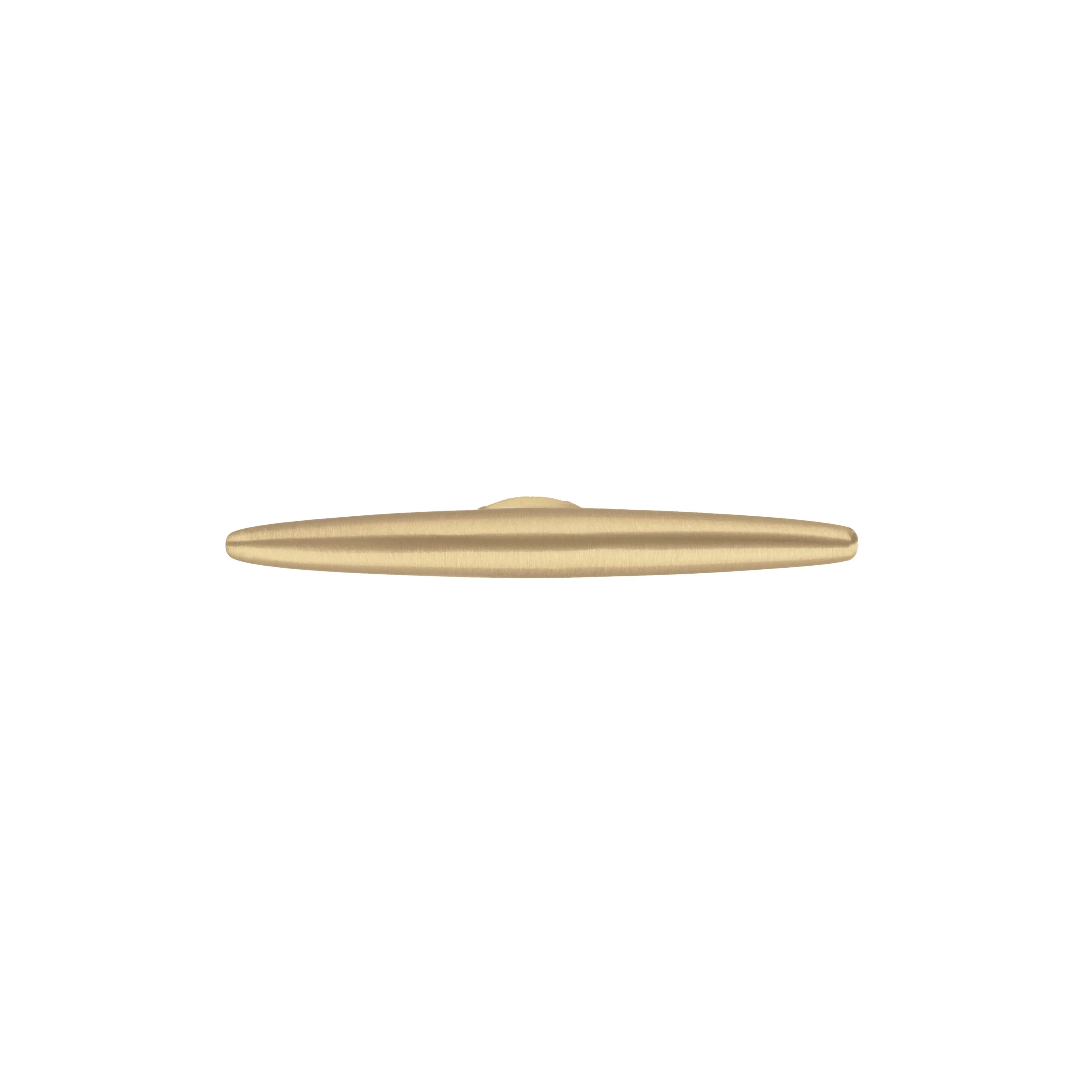 The Mantara B-0045 Palladian Handle is a modern brushed brass handle in gold, perfect for kitchens, cupboards, drawers, and wardrobes.